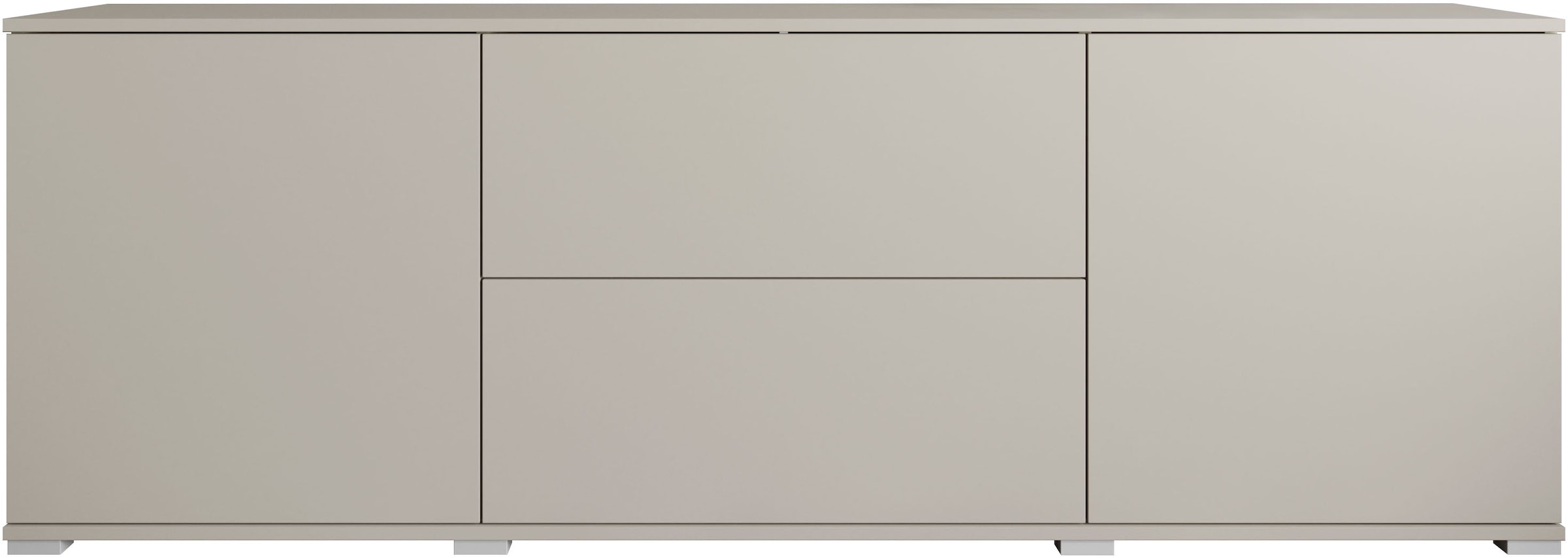 INOSIGN Lowboard »Kenia«, (1 St.), 2 Türen, 2 Schubladen, Breite 180 cm, höhenverstellbare Einlegeböden