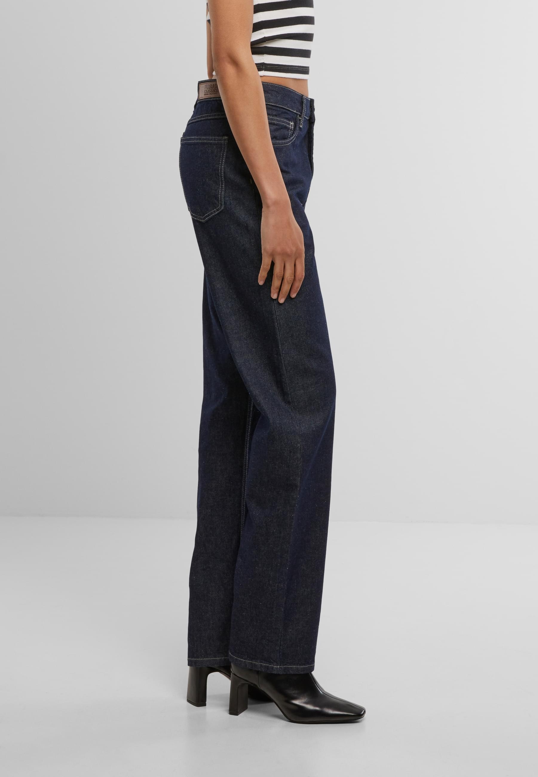URBAN CLASSICS Bequeme Jeans »Urban Classics Ladies Straight Fit Denim«