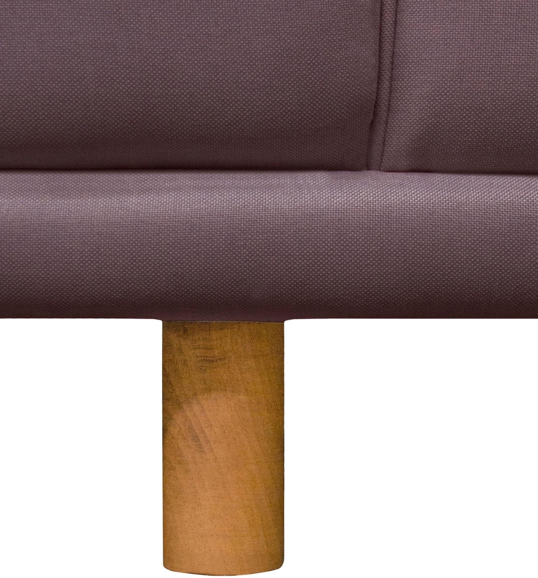 andas Ecksofa »Maroon L-Form«, in skandinavischem Design, mit losen Kissen