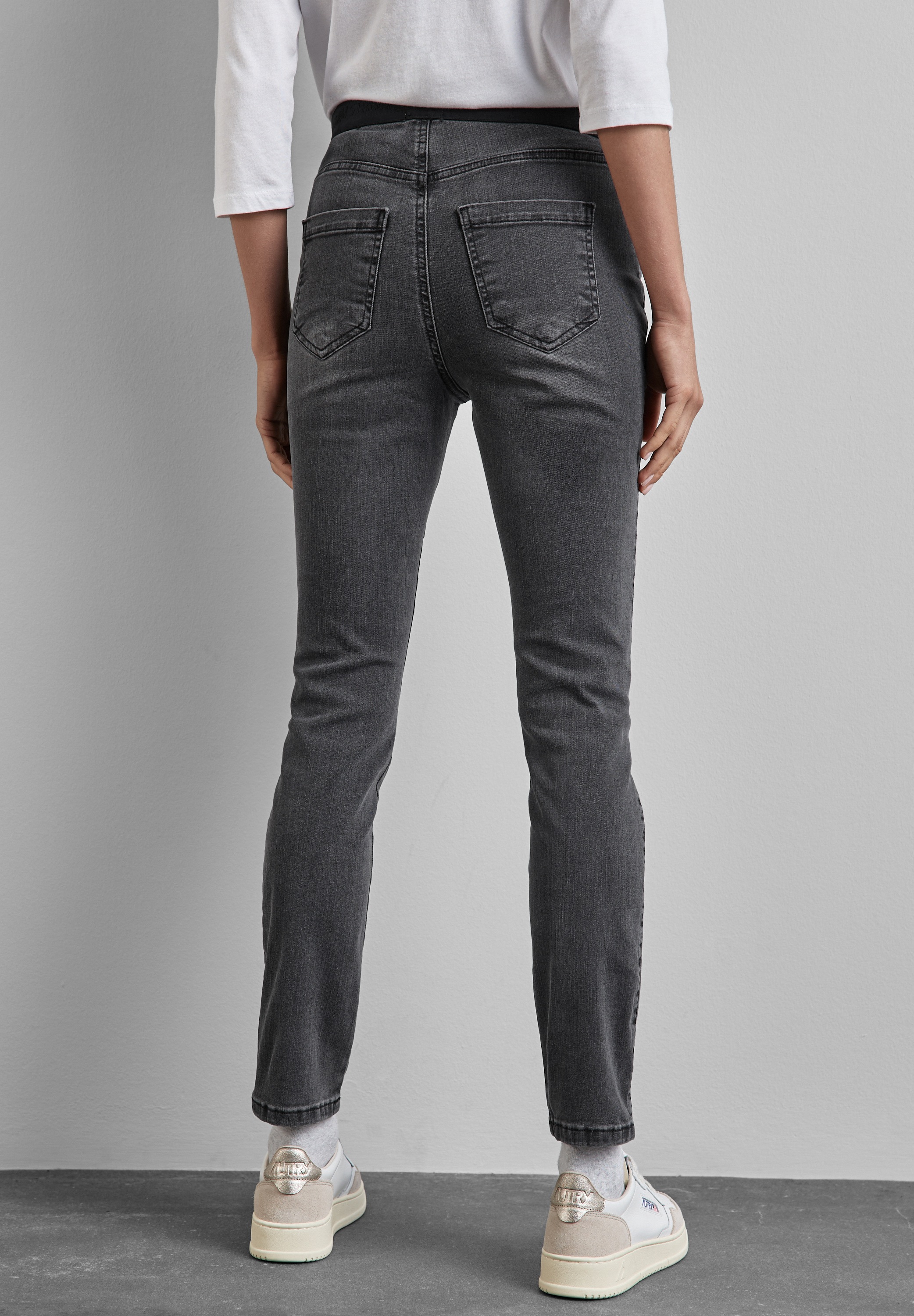 STREET ONE Skinny-fit-Jeans, mit Elastikbund