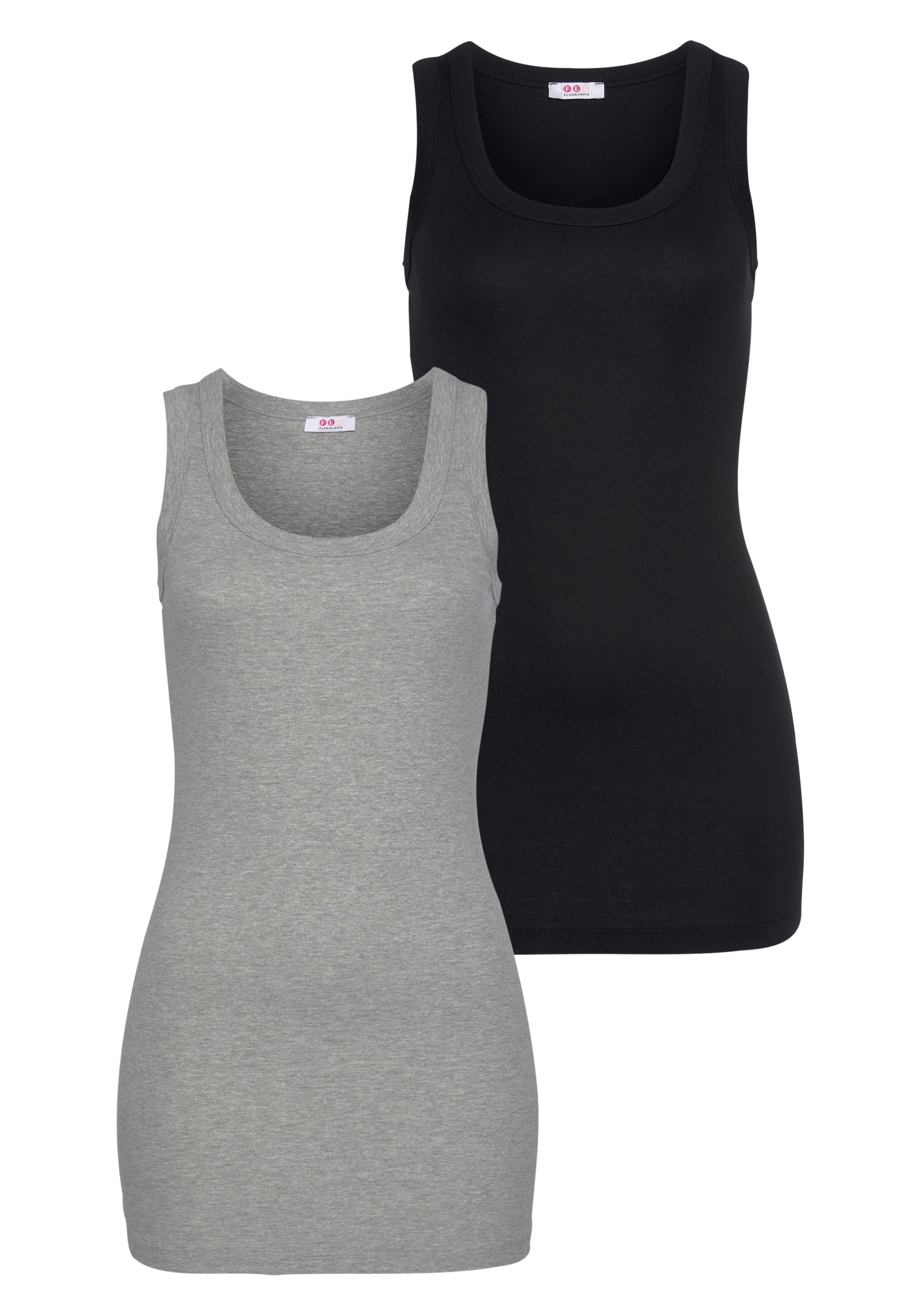 Flashlights Tanktop Packung, 2er-Pack, 2 Stk. tlg. in Longform günstig online kaufen