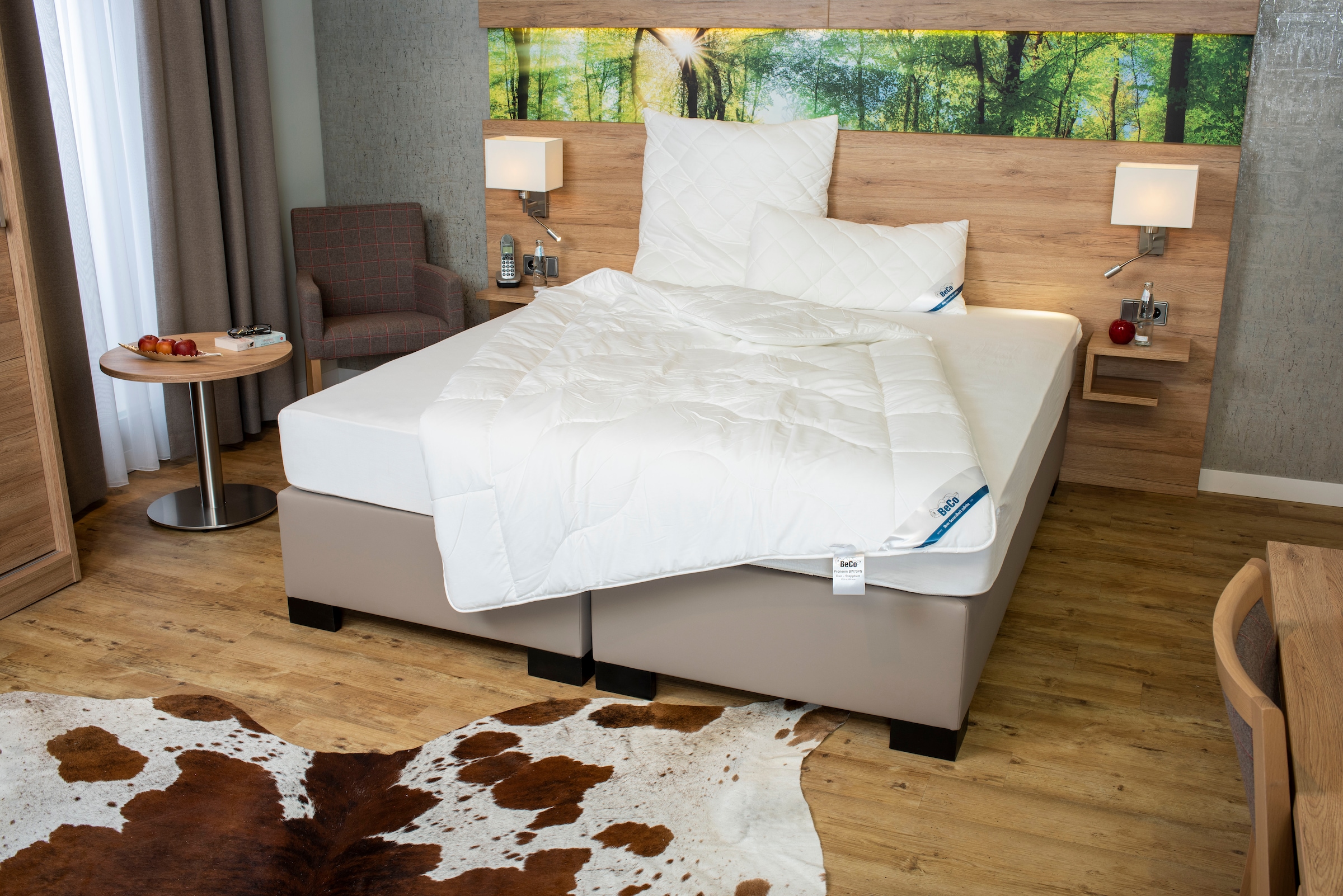 Beco Microfaserbettdecke »BeCo Medibett MF50 Made in Green 135x200 cm und weitere Größen«, warm, Füllung Klimafaser, Bezug Microfaser-Feinbatist, (1 St.), Made in EU, allergiker geeignet (Hausstauballergiker)