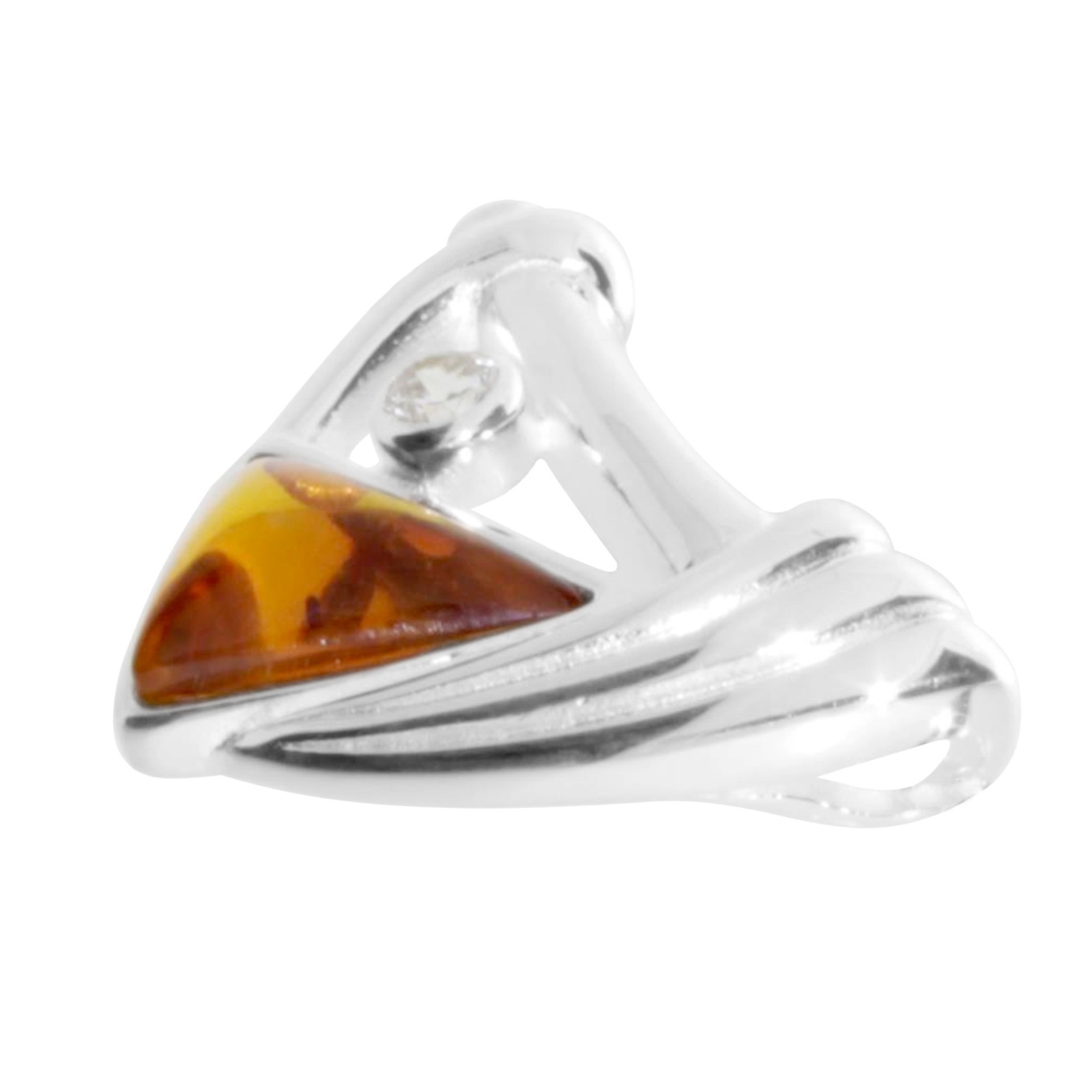 OSTSEE-SCHMUCK Kettenanhänger »- Gleiter-Verna - Silber 925/000 - Bernstein«