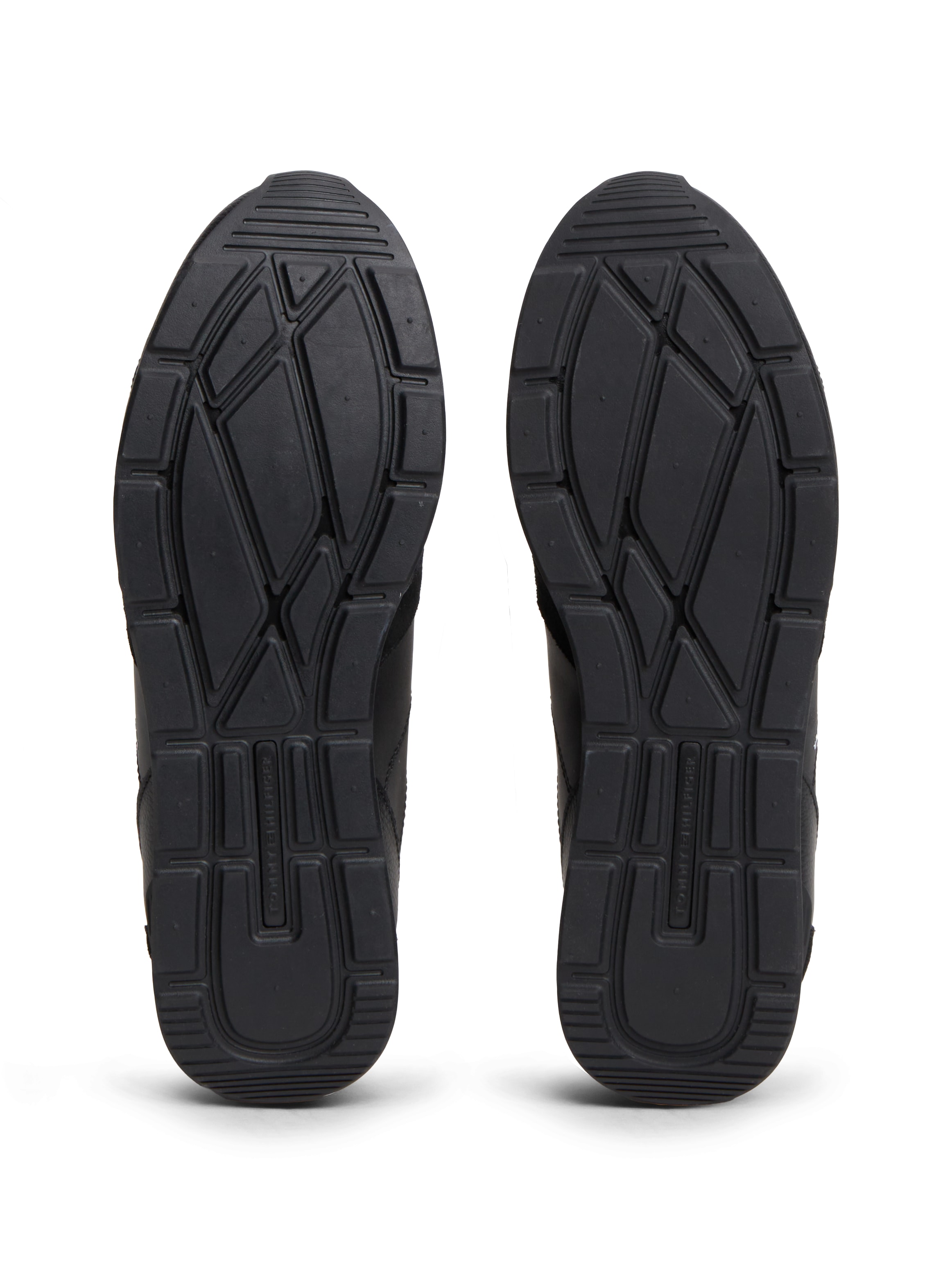 Tommy Hilfiger Sneaker »T HILFIGER CORE LTH RUNNER«  Freizeitschuh, Halbschuh, Schnürer mit Kontrastbesatz an der Ferse