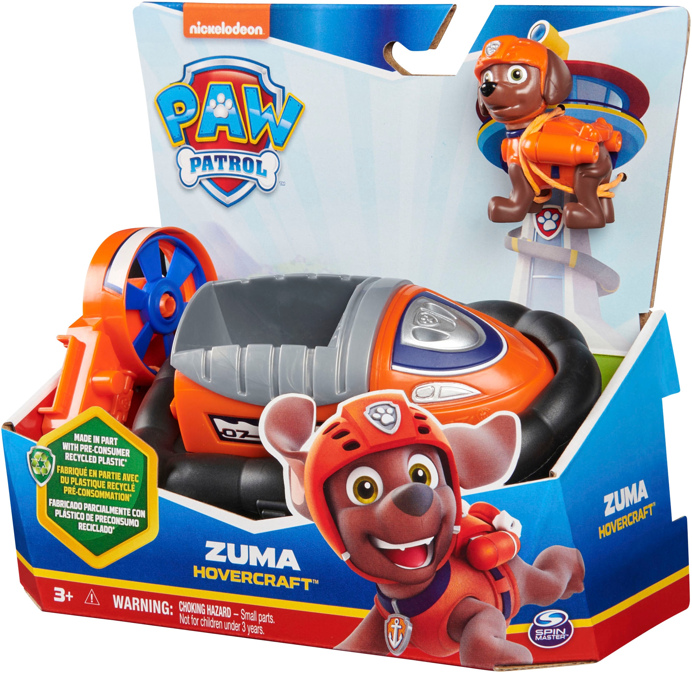 Spin Master Spielzeug-Auto »Paw Patrol - Sust. Basic Vehicle Zuma«, zum Teil aus recycelten Material