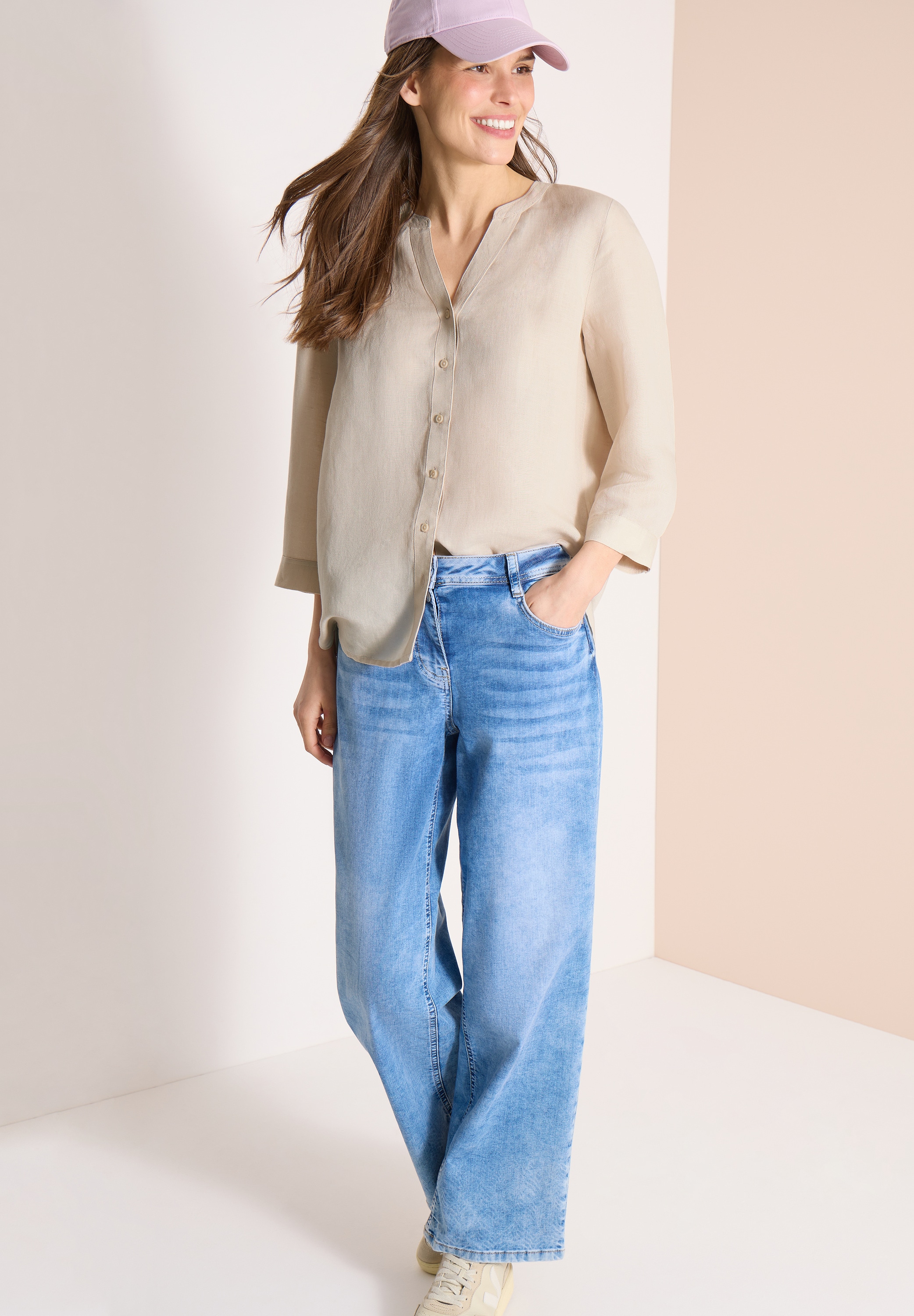 Cecil Longbluse mit 3/4 Ärmeln