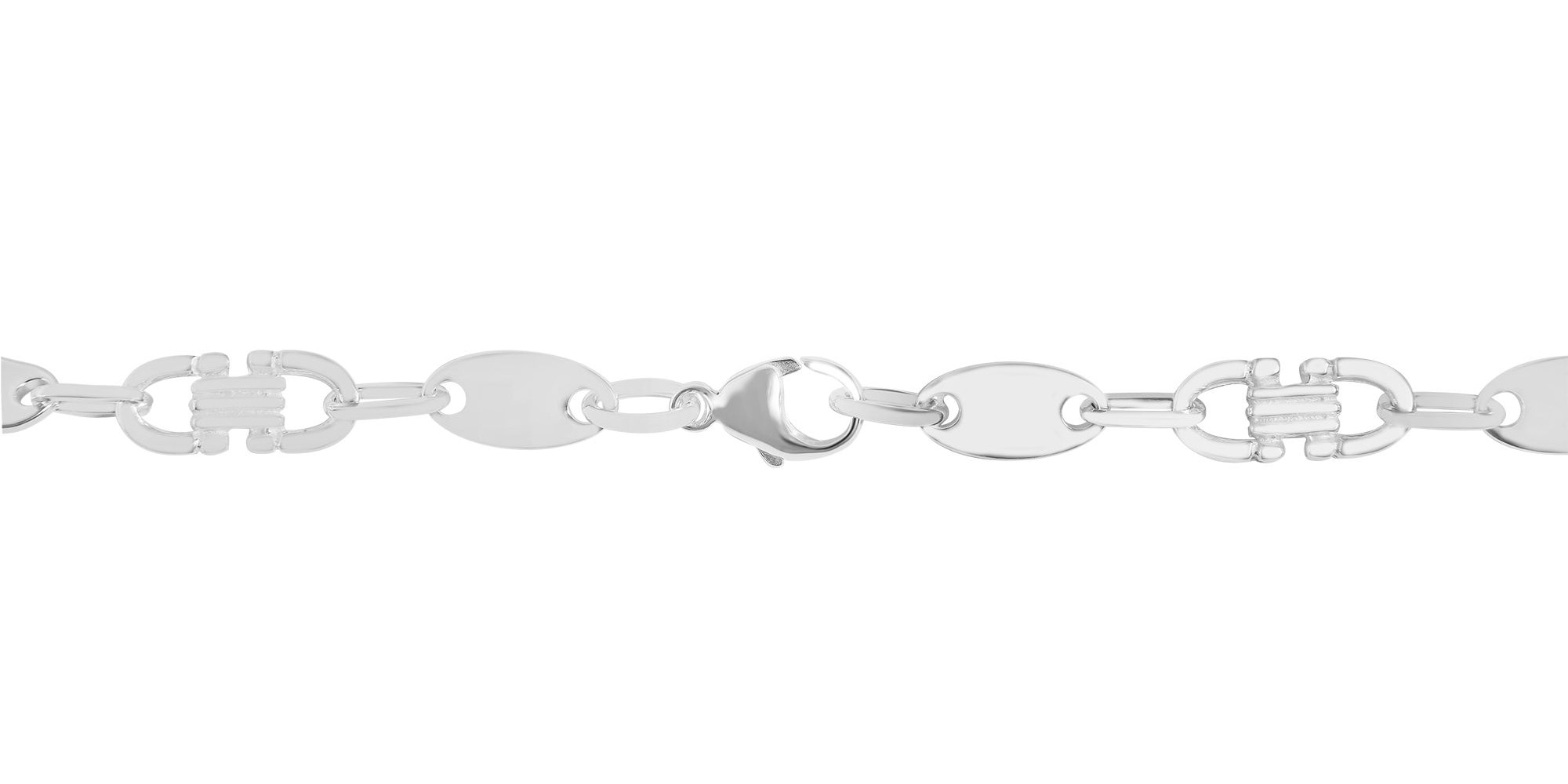 Adelia´s Kette ohne Anhänger »Herren Halskette – Plattenkette aus 925 Silber 60 cm« Ein kleines Geschenk mit großer Wirkung