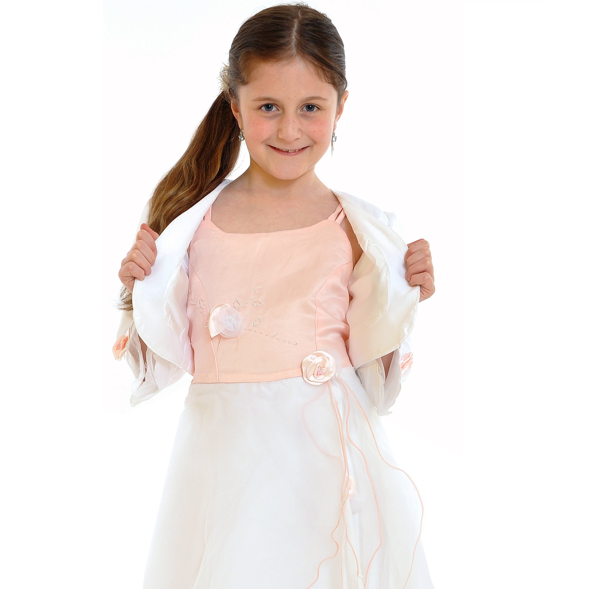 Trends bestellen Jerseykleid 2er-Set BAUR Family online »mit mit | im Jäckchen«, Blüten-Applikation
