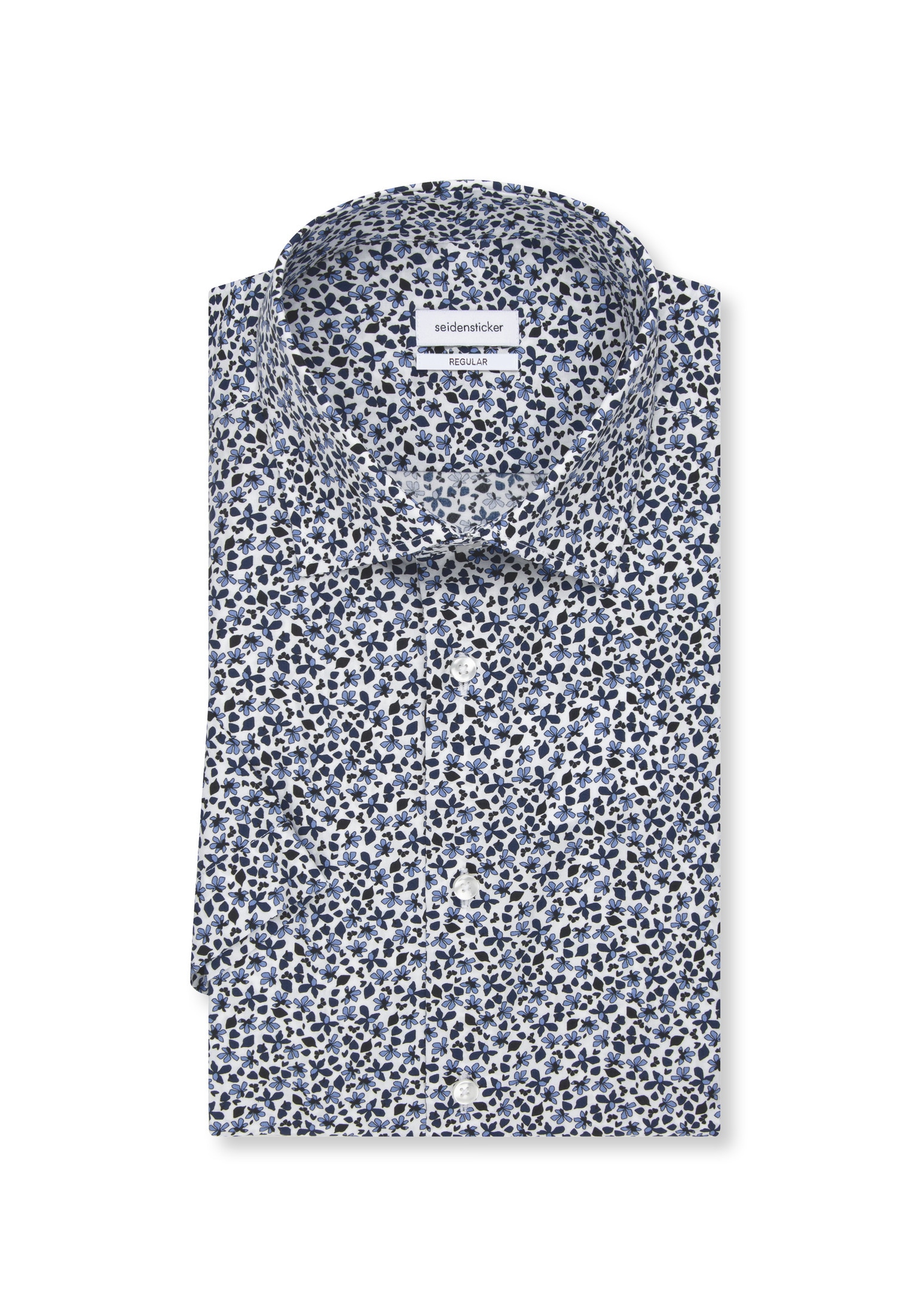 seidensticker Businesshemd »Regular« Regular Kurzarm Kentkragen Druck