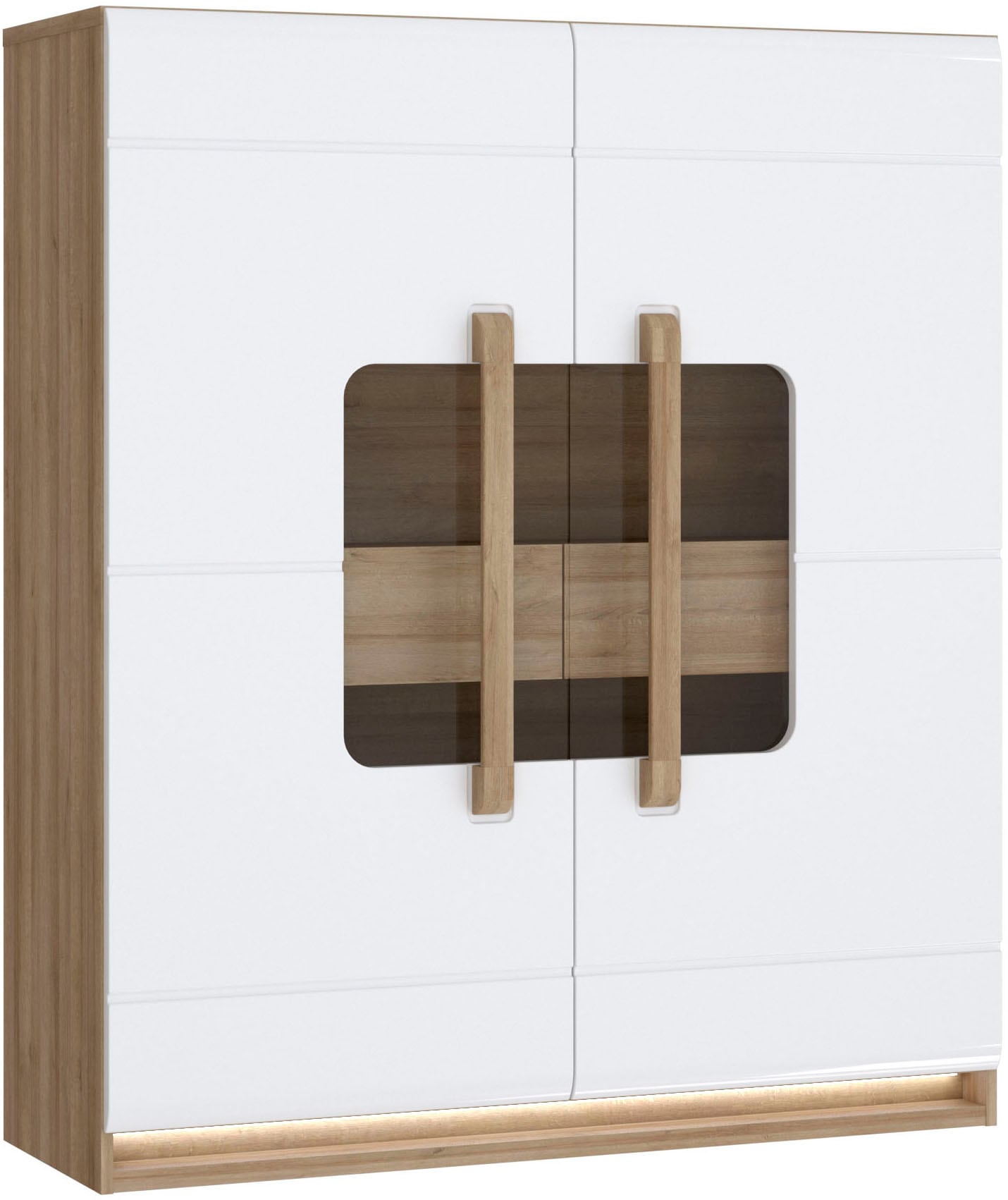 FORTE Highboard "Attention", Highboard, Beleuchtung, Soft Close,Glastüre, S günstig online kaufen