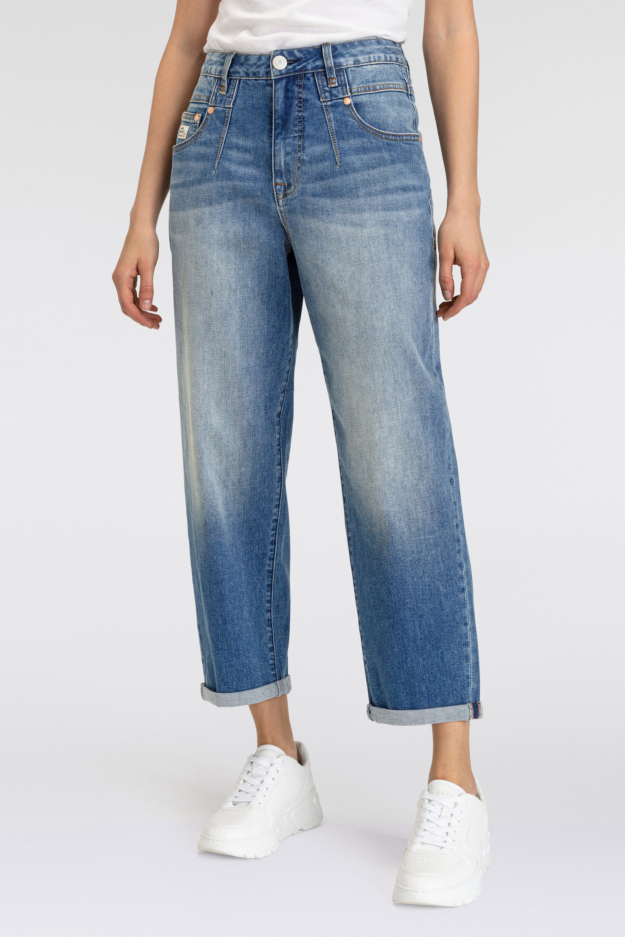 Herrlicher Loose-fit-Jeans "Brooke Organic Denim", in Cropped-Länge günstig online kaufen