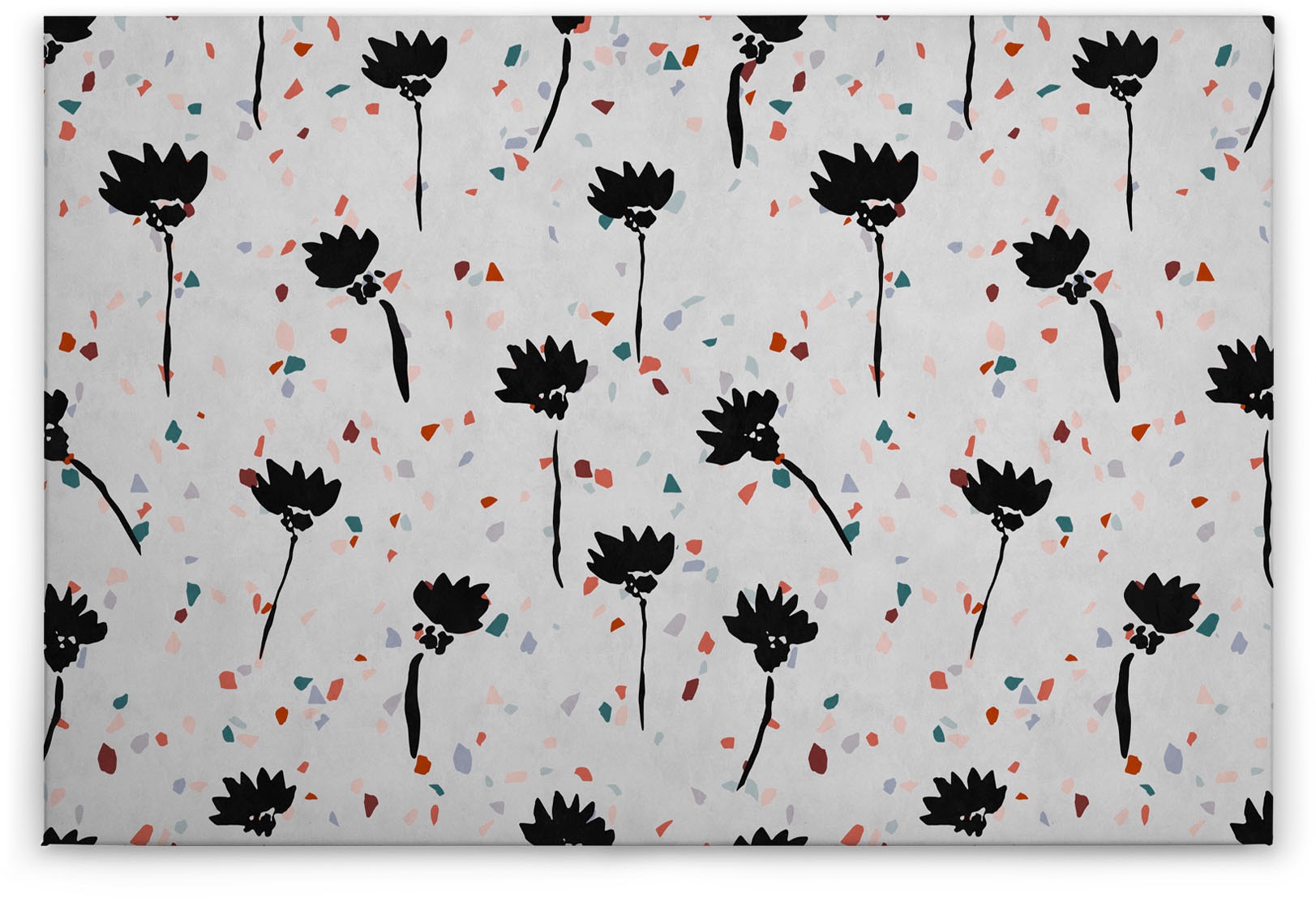 A.S. Création Leinwandbild "terrazzo", Blumen, (1 St.), Keilrahmen Bild Abs günstig online kaufen