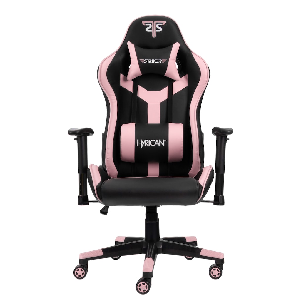 Hyrican Gaming-Stuhl »"Striker Copilot" schwarz/pink, Kunstleder, ergonomischer Gamingstuhl«