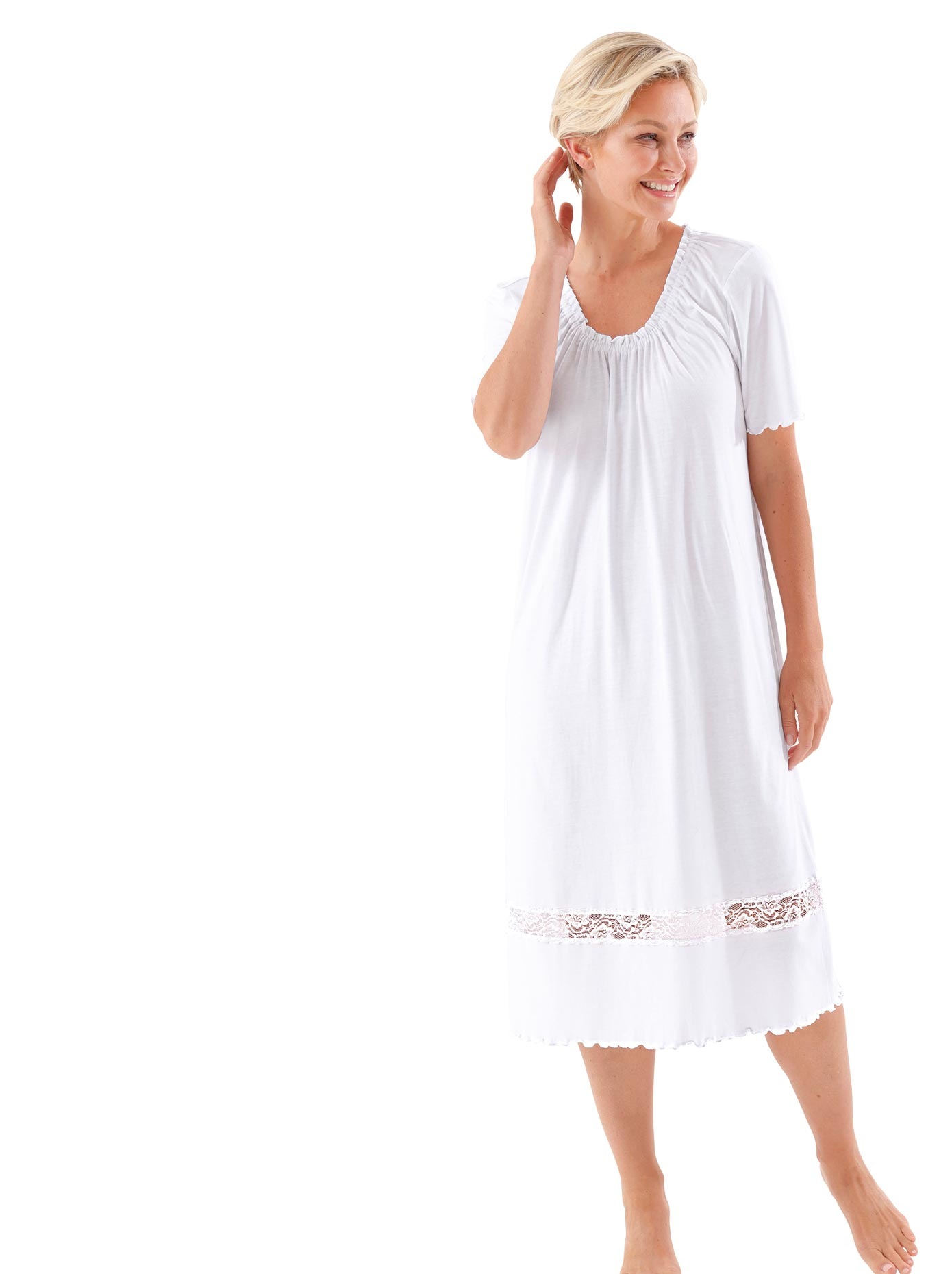 Weiße Nachthemden für Damen » für den Winter | BAUR | Nachthemden