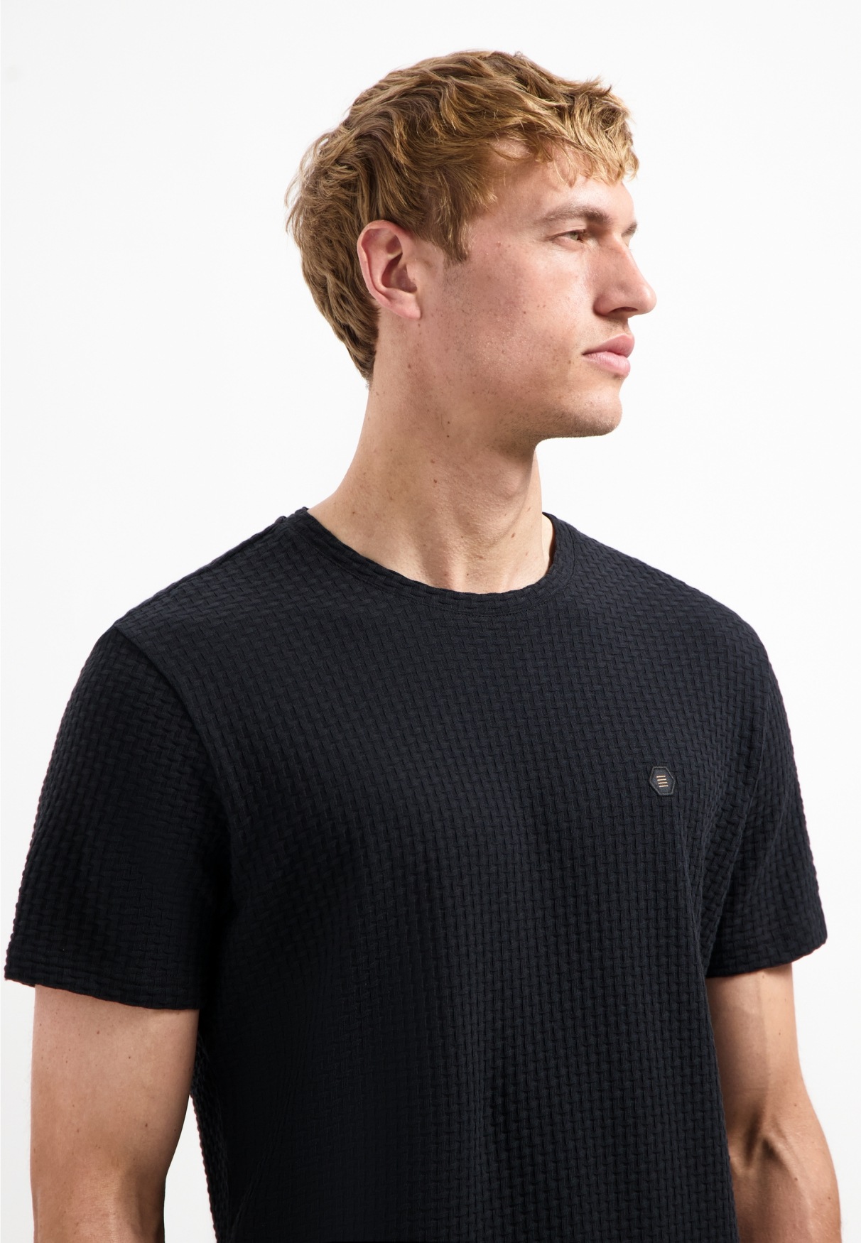 NO EXCESS T-Shirt »No Excess Strukturiertes T-Shirt«