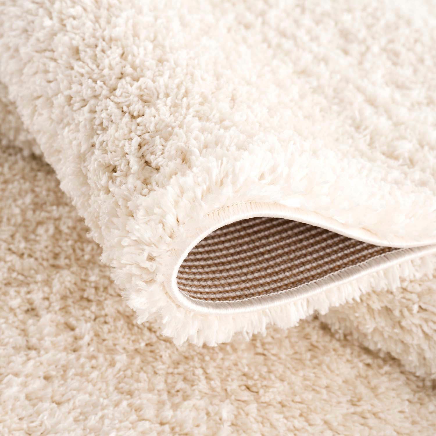 Carpet City Hochflor-Läufer »Pulpy 100«, rechteckig, 30 mm Höhe, besonders weich, mit Fransen, Uni Farben