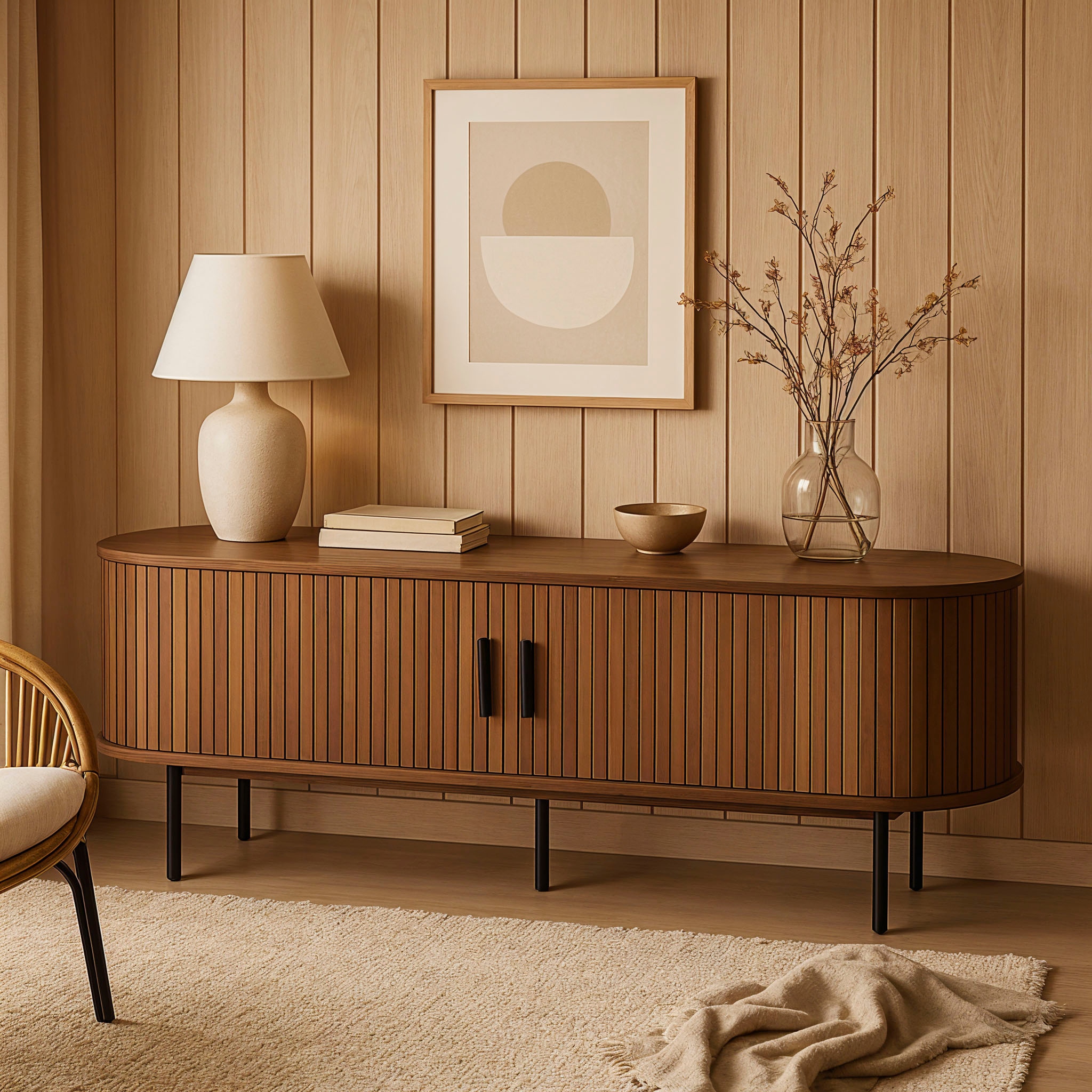 Home affaire Lowboard 2 Schiebetüren