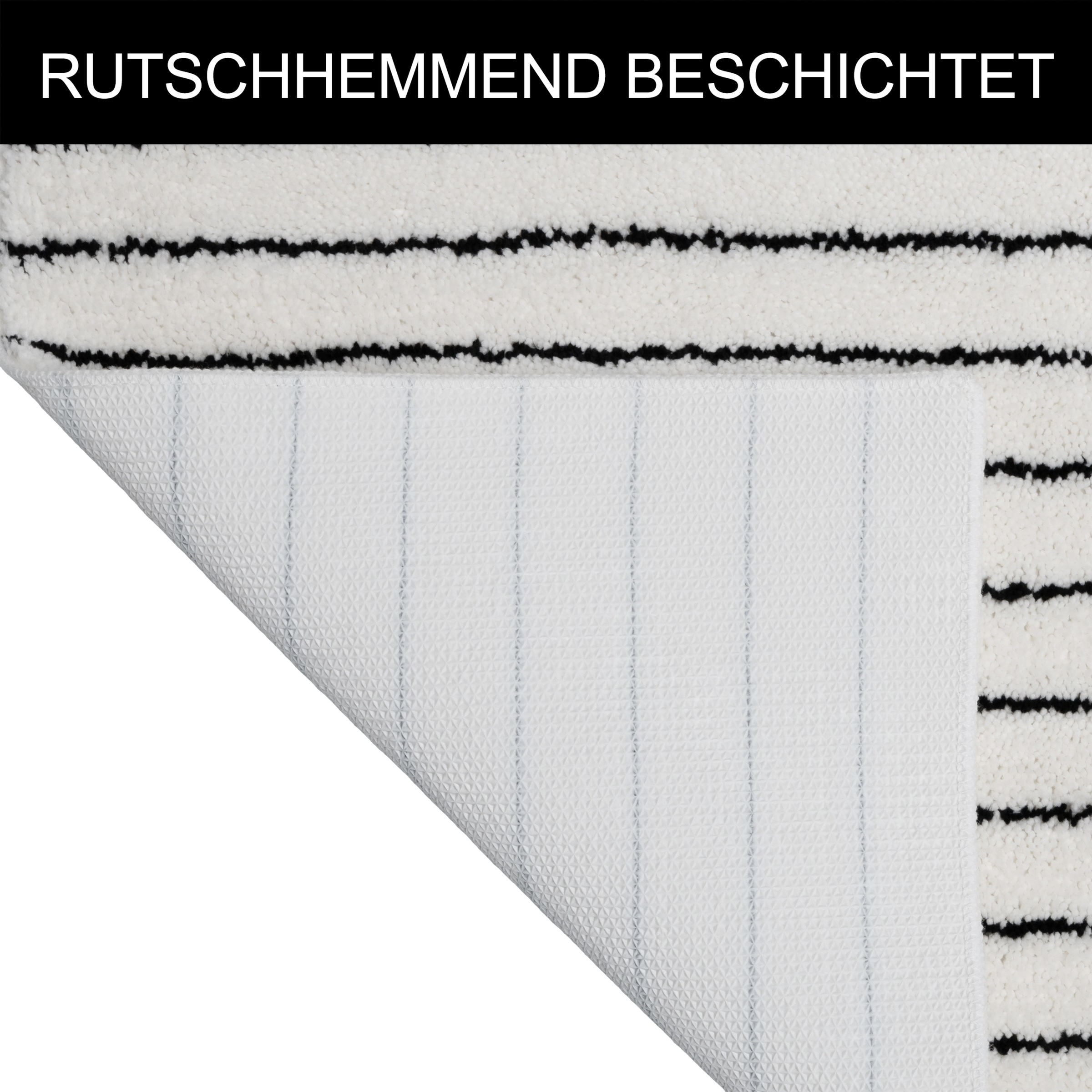 LeGer Home by Lena Gercke Badematte »Tamsin, Badvorleger, Badezimmer Teppich, Duschvorleger« Höhe 10 mm rutschhemmend beschichtet fußbodenheizungsgeeignet | schnell trocknend Streifen, modern