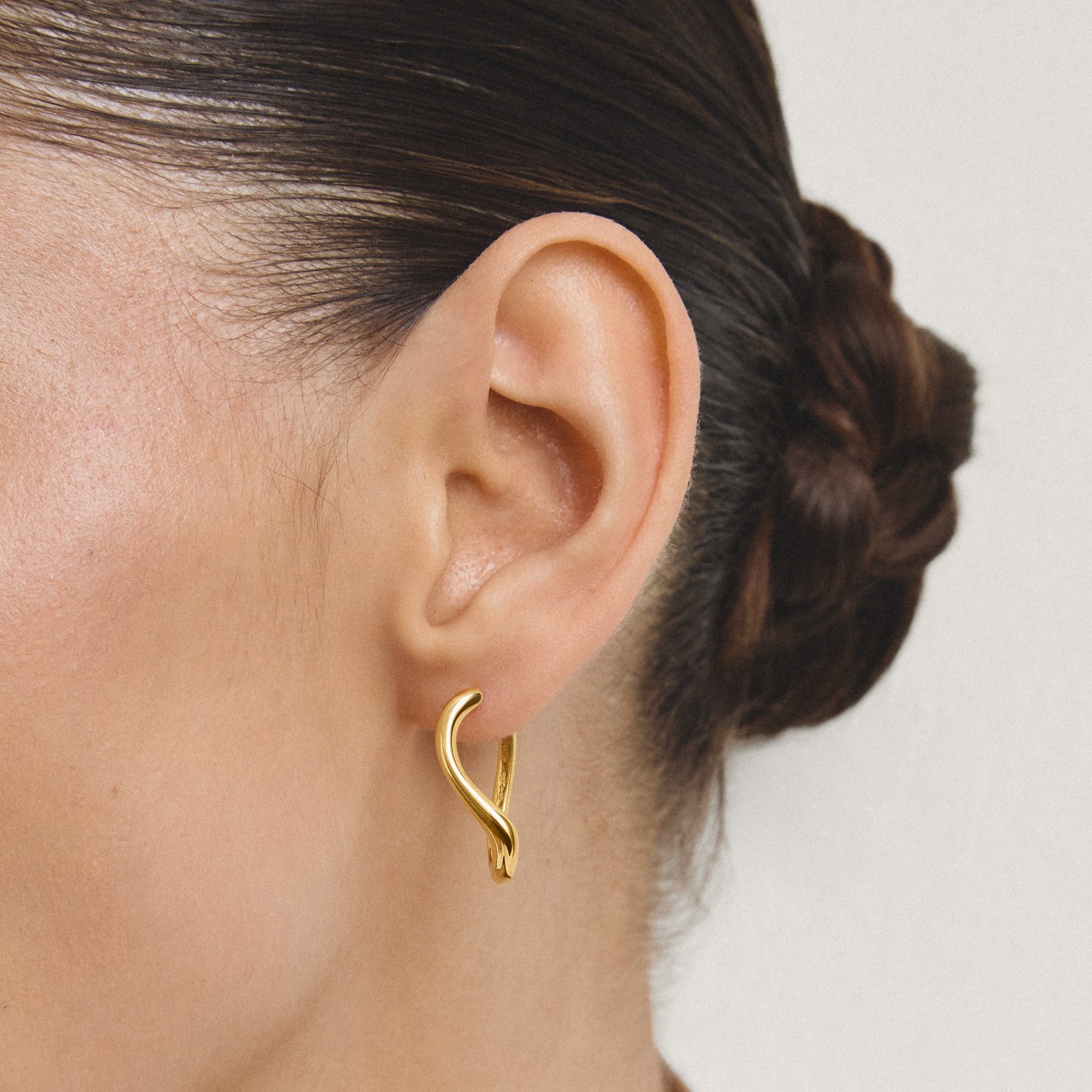 THOMAS SABO Paar Creolen »Fluid Elegance Creolen gelbgoldfarben«