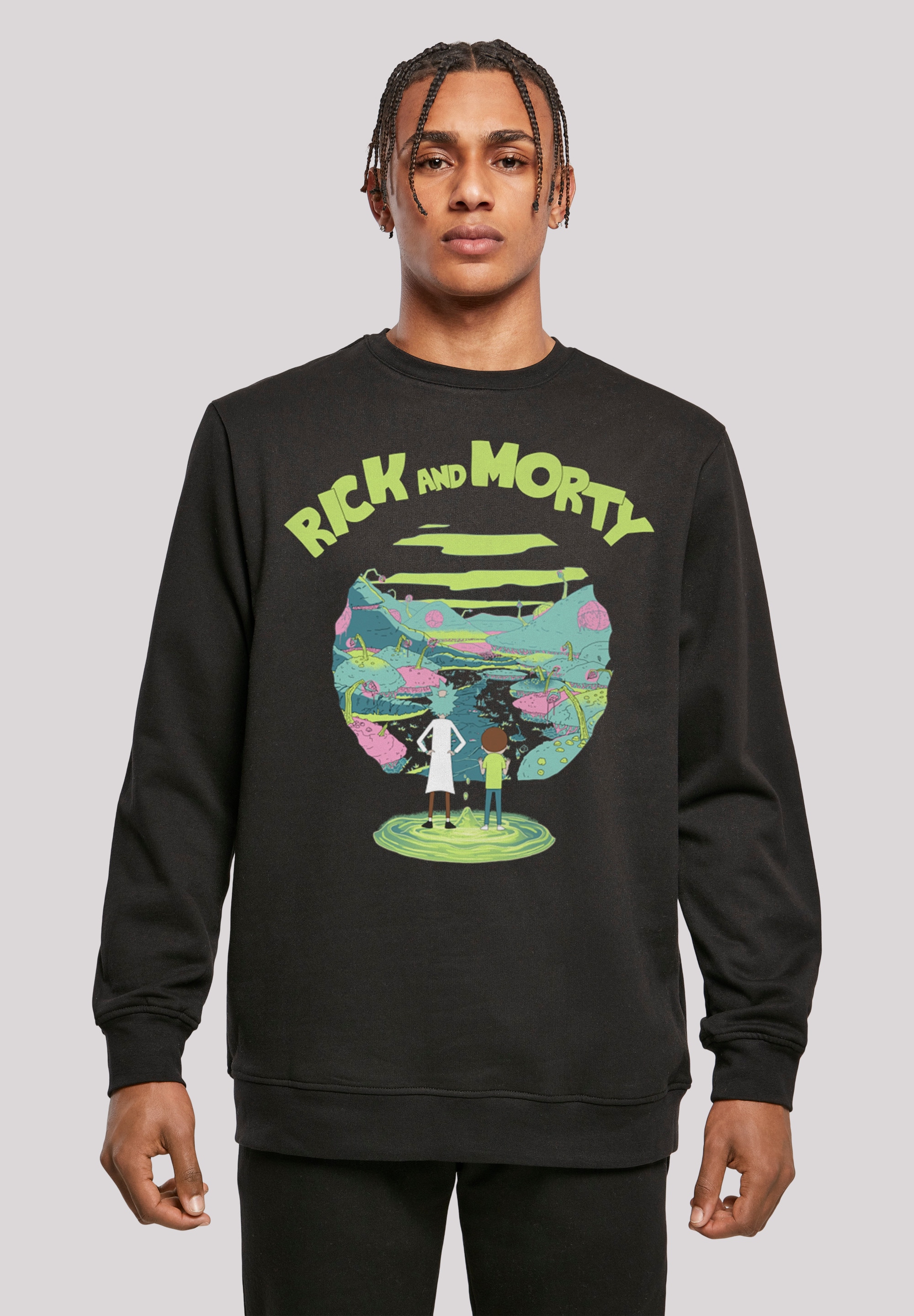 F4NT4STIC Sweatshirt "Rick und Morty", Print