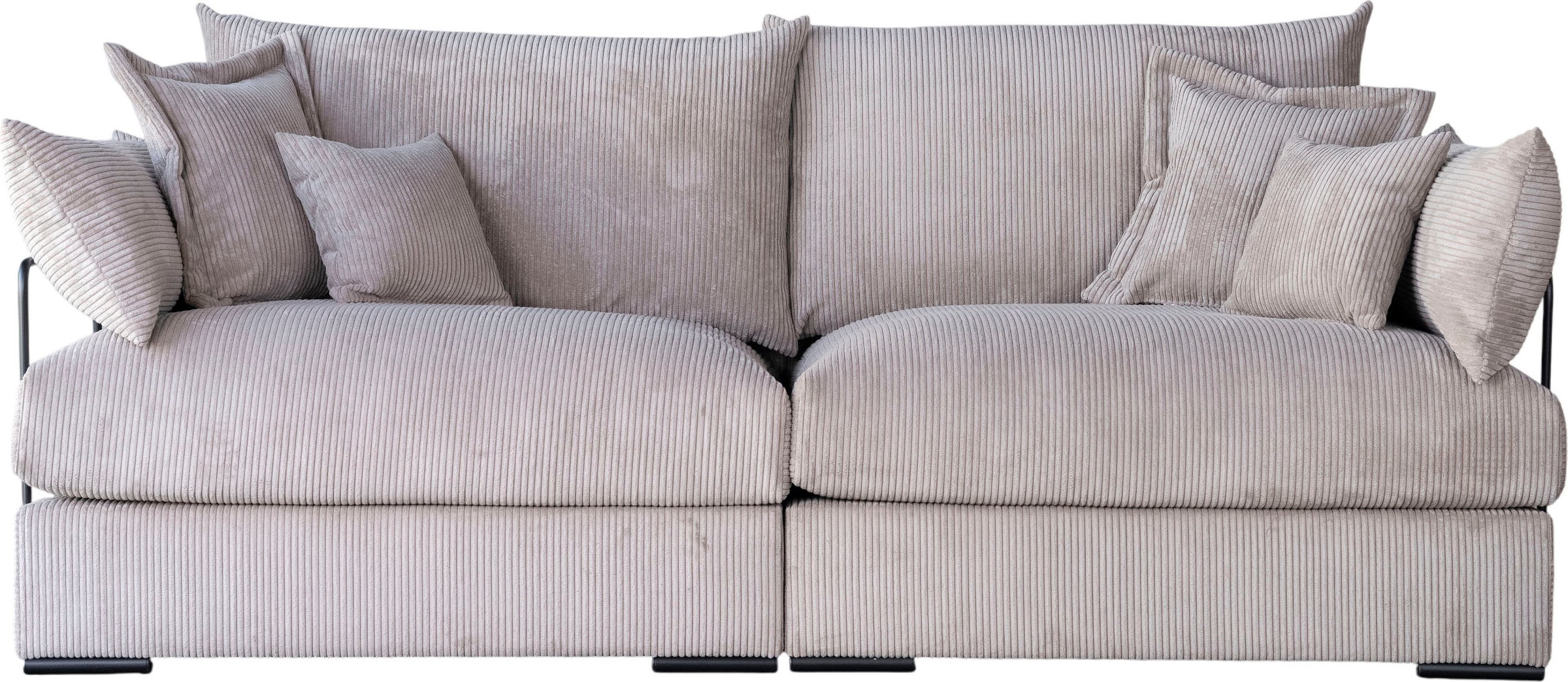 Home affaire Big-Sofa "Casa, Breite 247 cm" Mega-Sofa, Cord oder Chenille-S günstig online kaufen