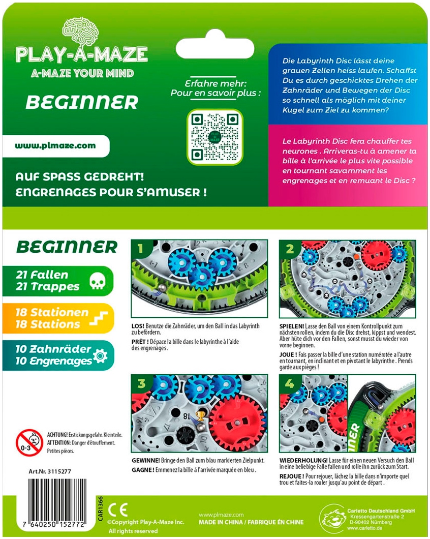 Spiel »Labyrinth Travel Disc Beginner«