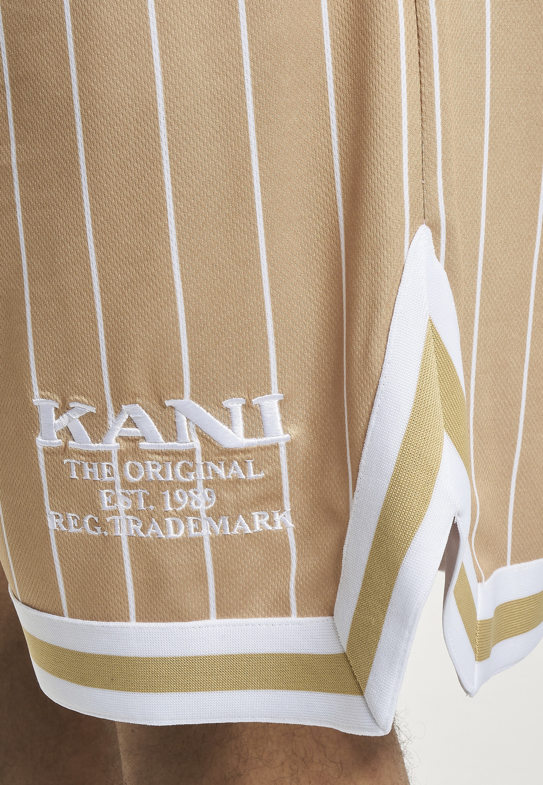 Karl Kani Shorts »Karl Kani Herren KM232-005-2 KK Retro Pinstripes Mesh Shorts«