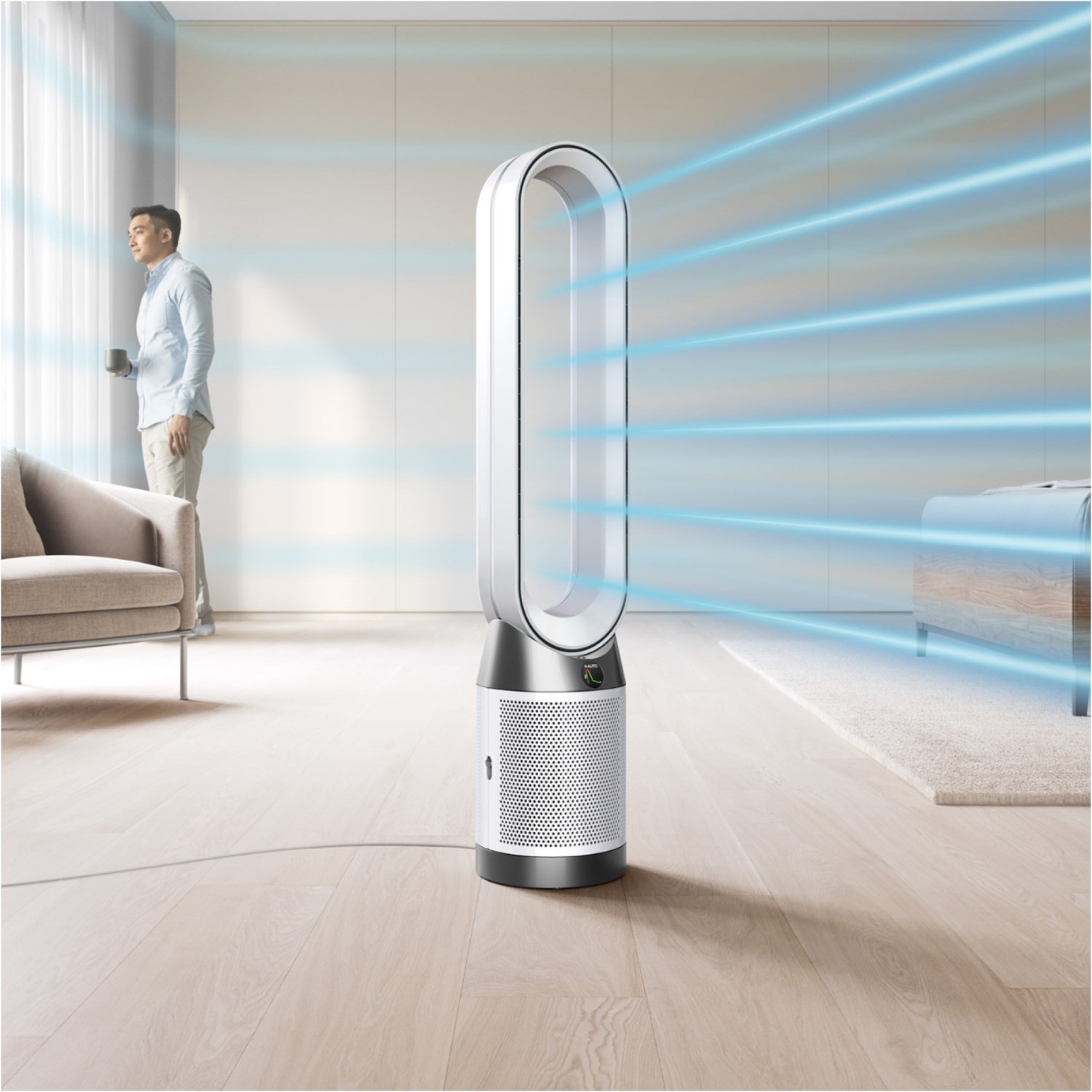 DYSON Luftreiniger »Dyson Purifier Cool™ PC1, mit Fernbedienung« Erkennt und entfernt Schadstoffe automatisch und schließt sie ein.