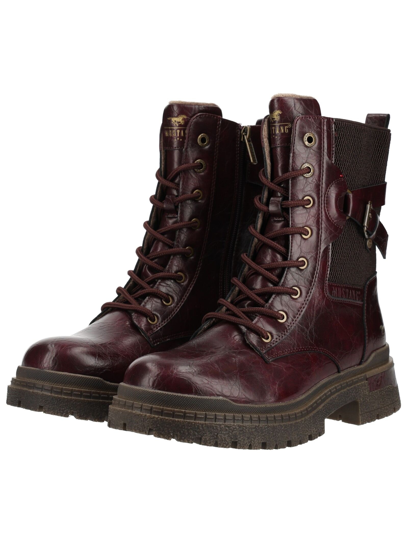 Mustang Shoes Schnürstiefelette »Mustang Shoes Stiefelette Lederimitat«