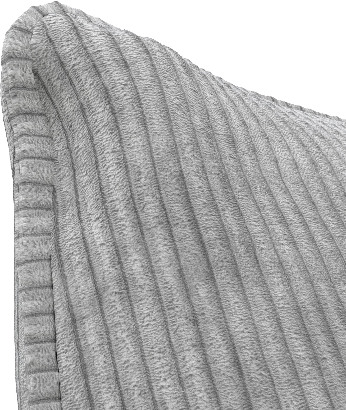 TRENDMANUFAKTUR Ecksofa »Fordon, Schlafsofa mit Bettkasten, Couch in L-Form, Breite 250 cm«, in Cordstoff HYPER, betongrau, Recamiere rechts
