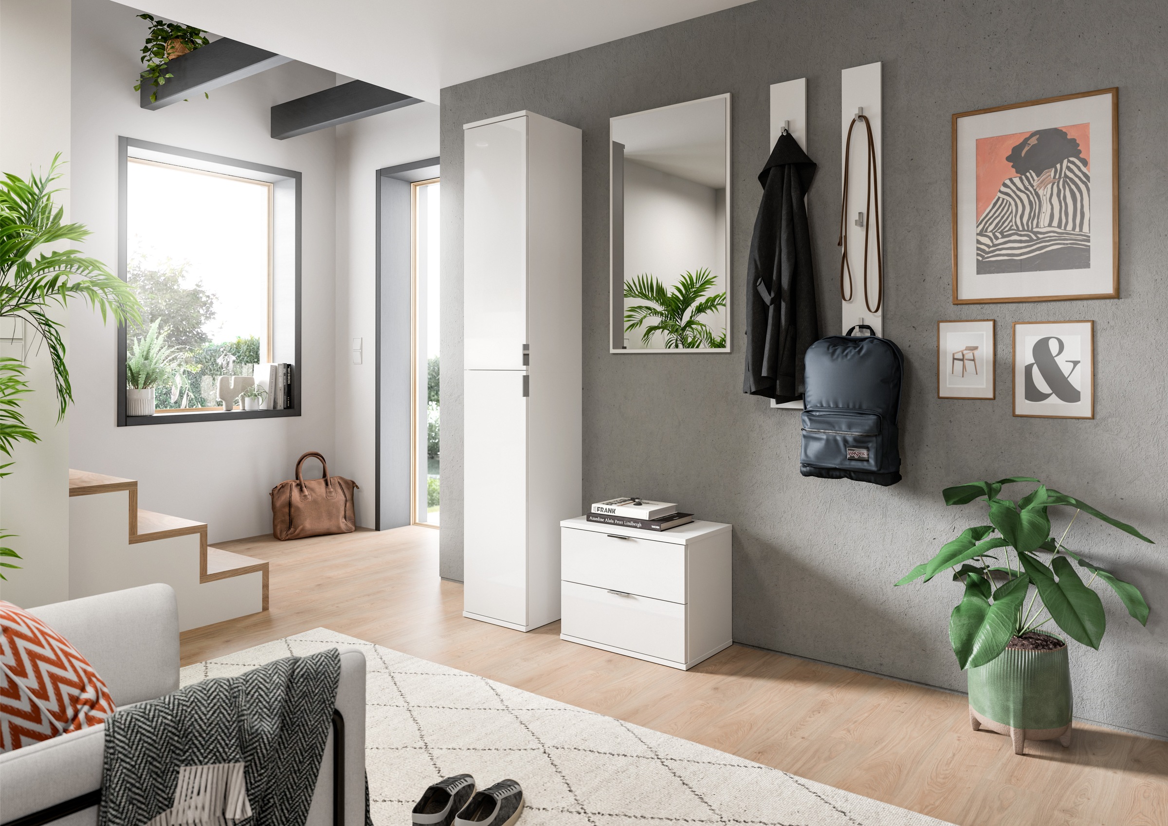 Home affaire Garderoben-Set "Trondheim, Garderobenset 4-tlg. Breite 148 cm, günstig online kaufen