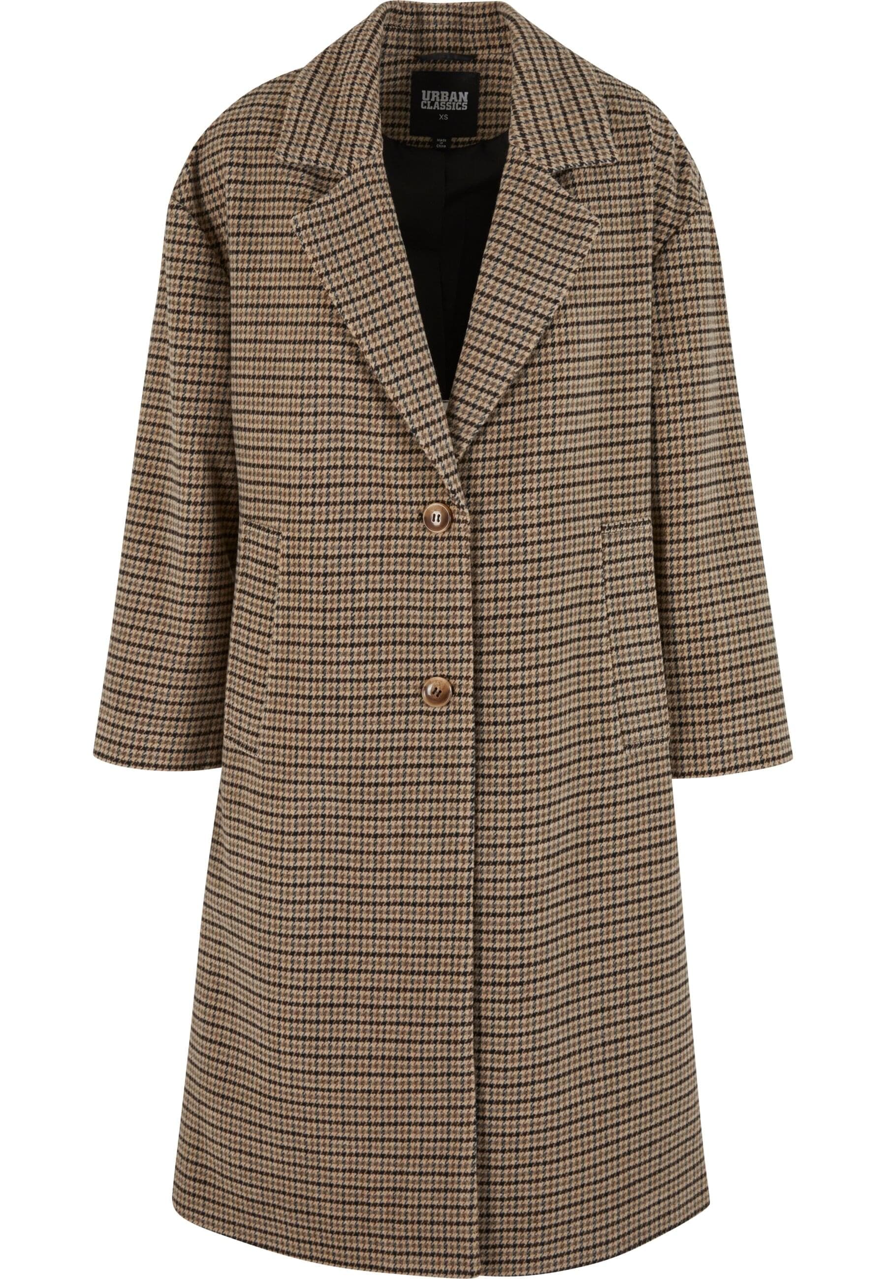 URBAN CLASSICS Winterjacke "Urban Classics Ladies Oversized Plaid Coat", (1 günstig online kaufen