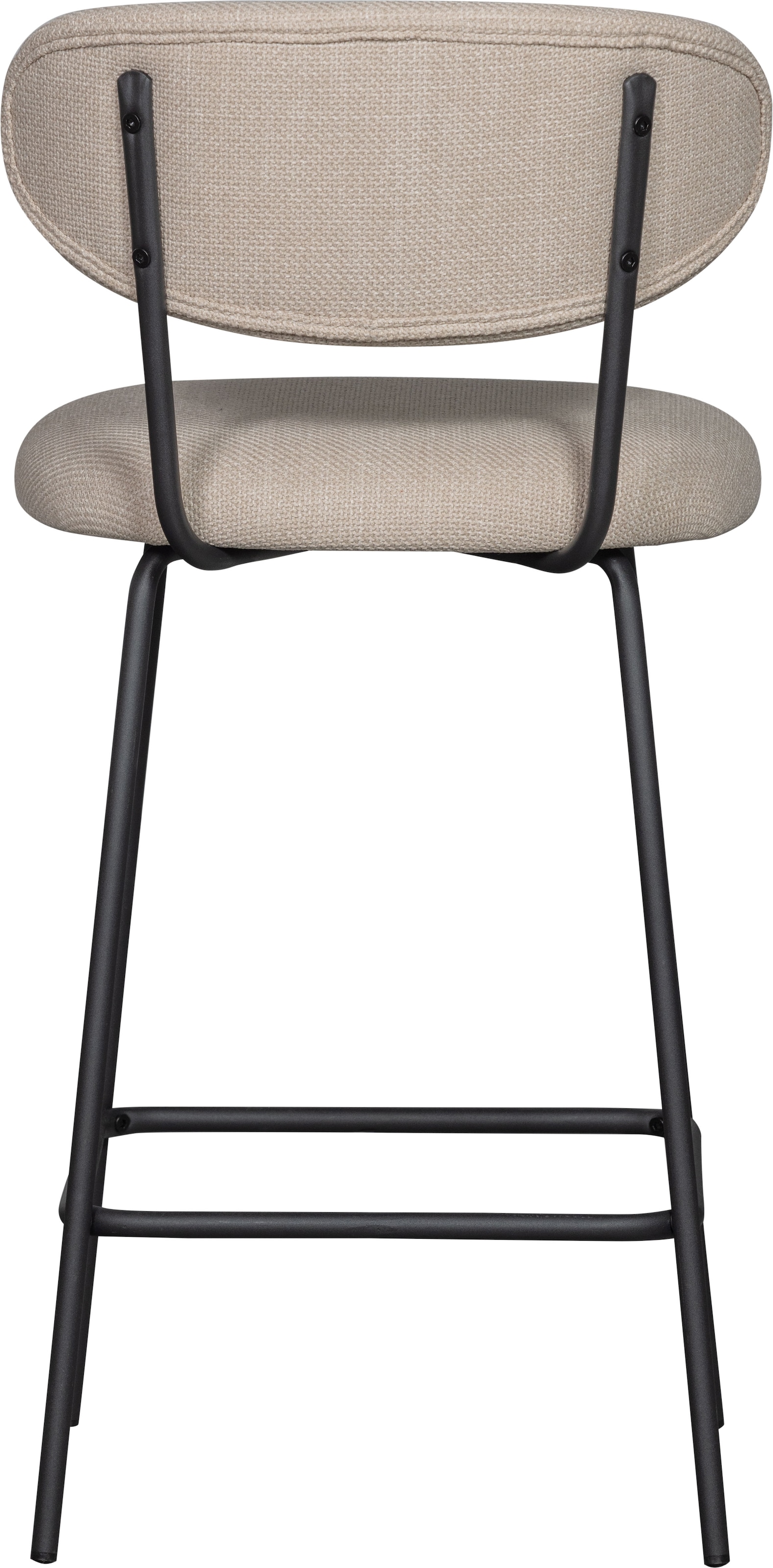 WOOOD Barhocker »Kjeld«, (2 St.), gepolstert mit gewebtem Stoff, Höhe 93 cm