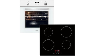 Backofen-Set »BAKOIN76601«, EBE76-9-H-020 weiss, mit 1-fach-Teleskopauszug