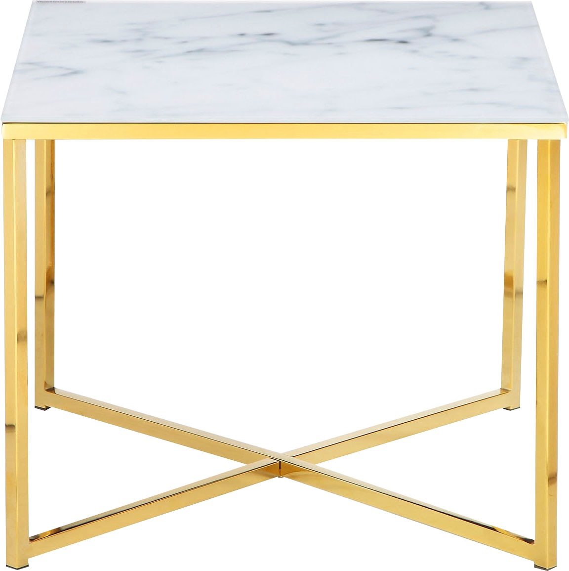 SalesFever Beistelltisch "Caorle Stilvoller Tisch" Elegante Tischplatte in edler Marmoroptik