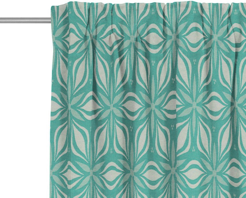 Adam Vorhang "Vorhang Retro Floret aus 100 % Bio-Baumwolle, Multifunktionsb günstig online kaufen