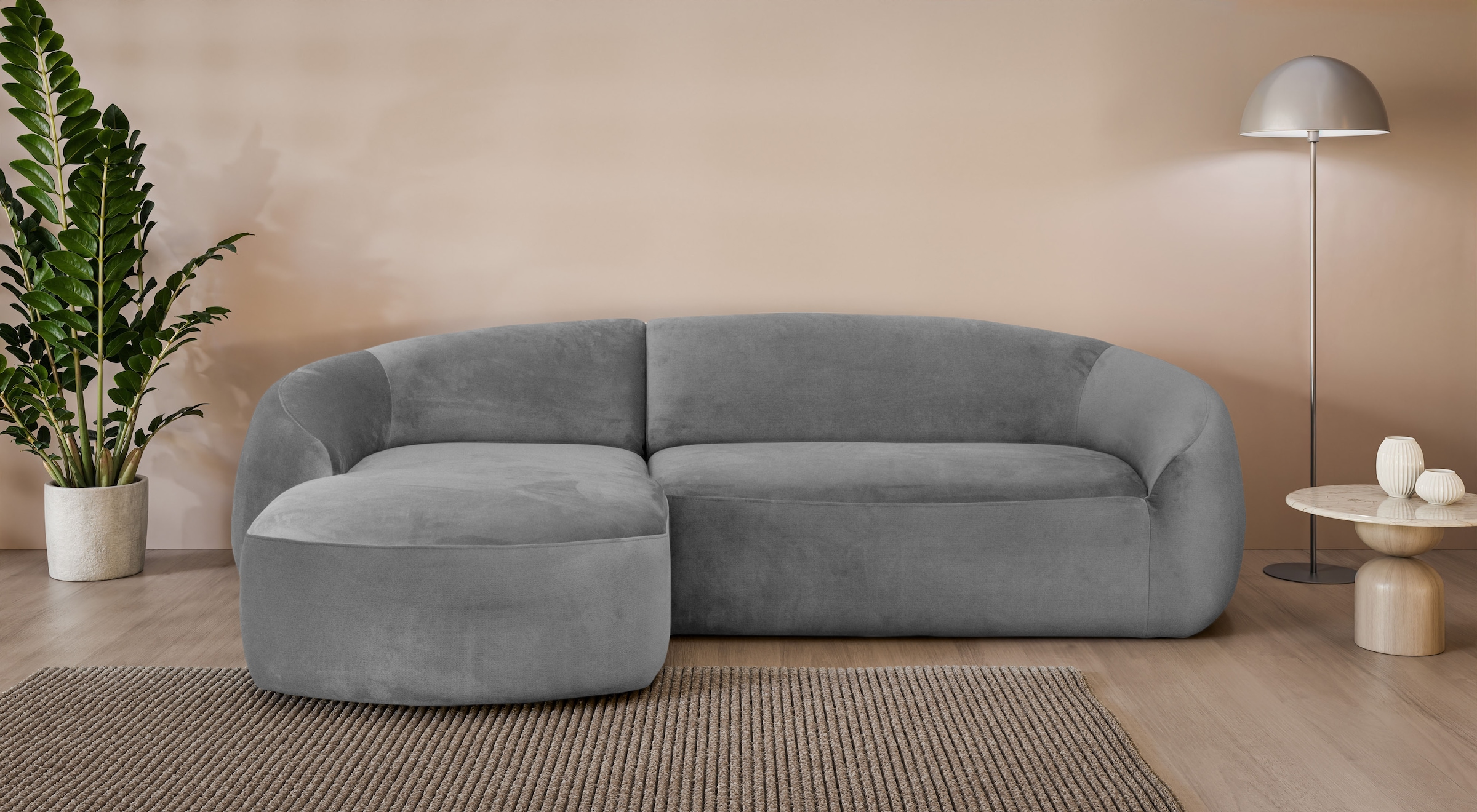 LeGer Home by Lena Gercke Ecksofa "YANI, L-Form, Designersofa, organische F günstig online kaufen