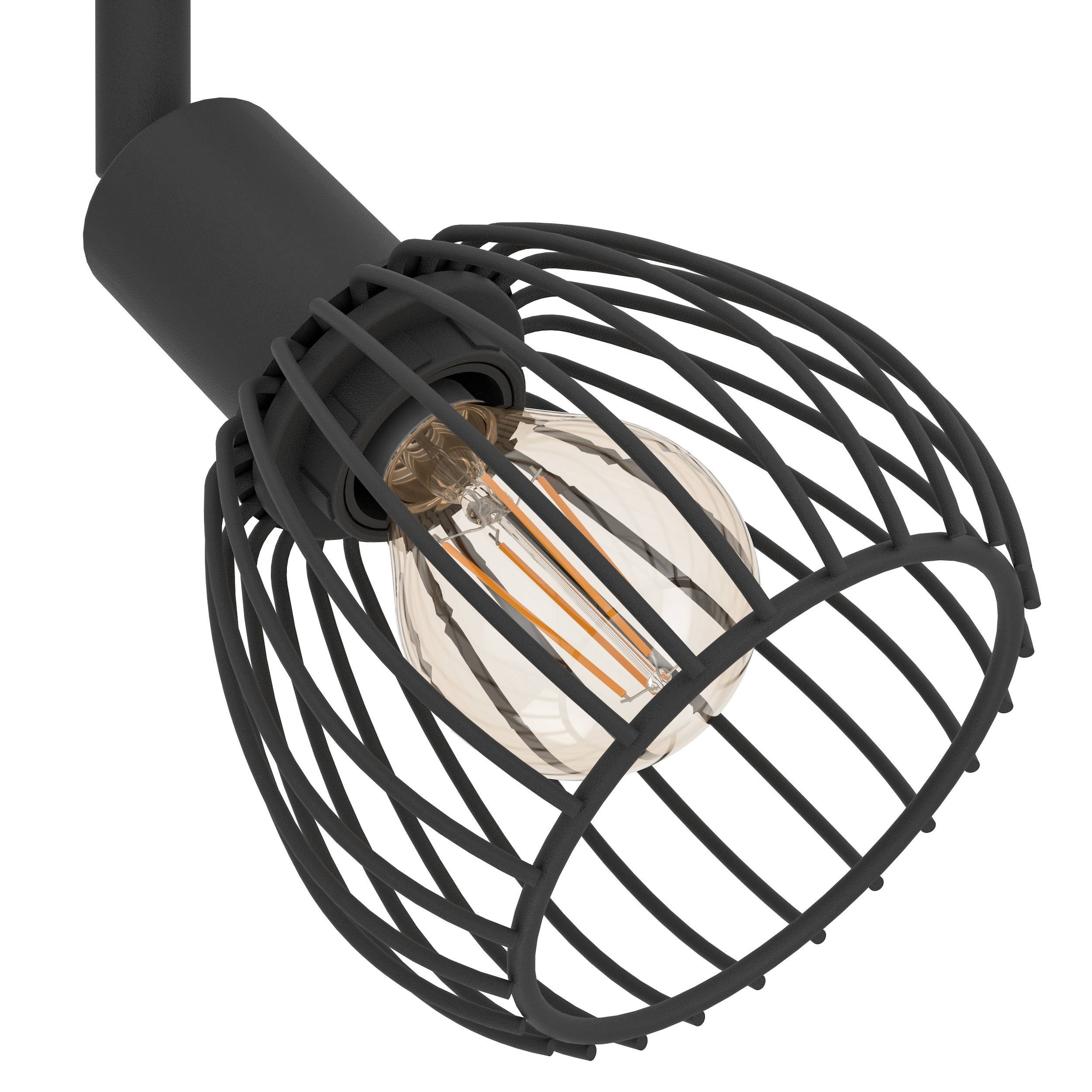 EGLO Deckenleuchte »Sonnino Deckenlampe 2-fach, schwenkbare Spots, Metall, Deckenspot, E14« E14 1 Stk. Spot - L36,5 x B10 x H18,5 cm - schwarz - 2X40W exkl.