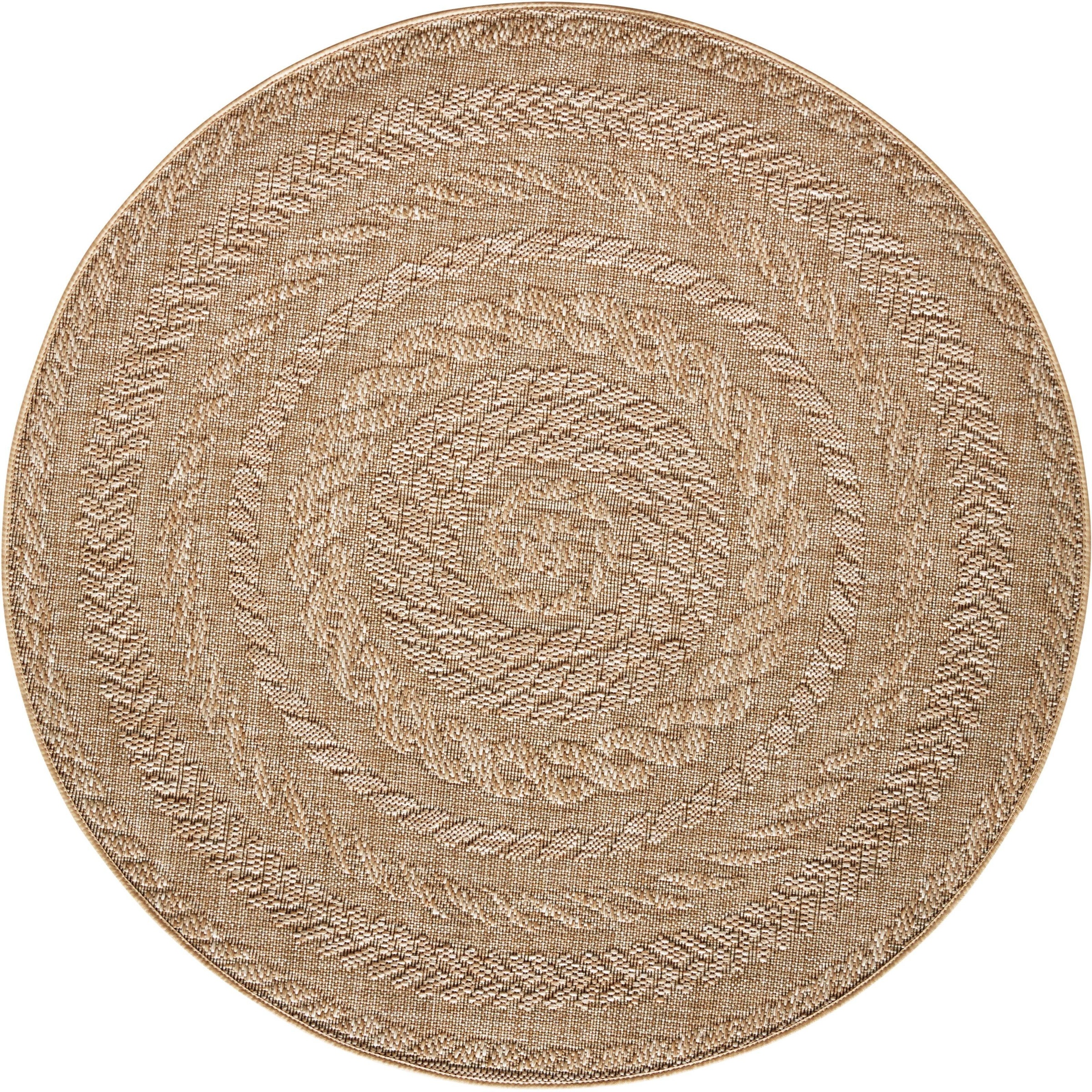 NORTHRUGS Teppich »Almendro«, rund, Sisal Optik, Robust, Pflegeleicht, Flachgewebe