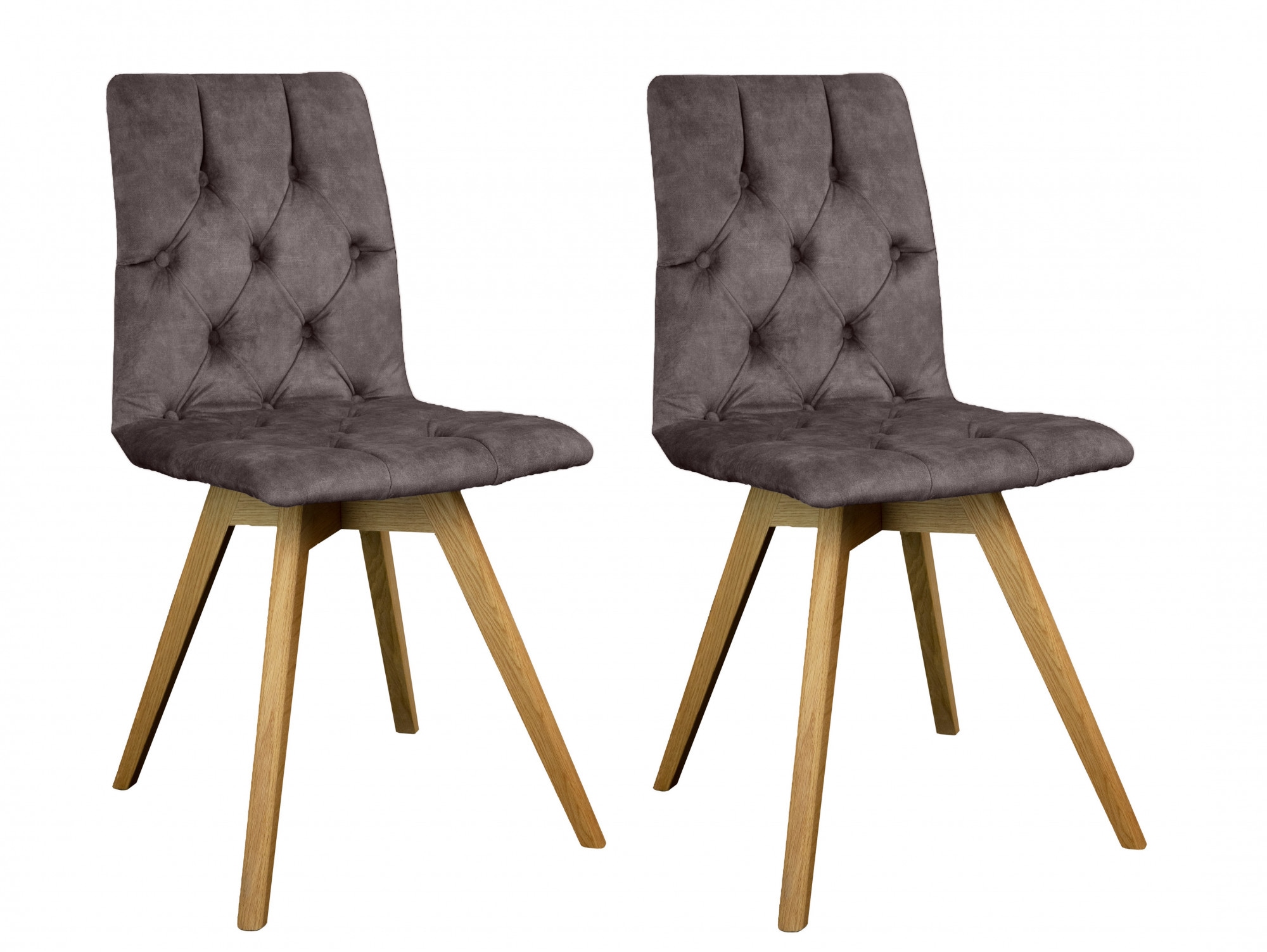 andas Esszimmerstuhl "Rania", (Set), 2 St., Samtvelours, Massivholzgestell, günstig online kaufen