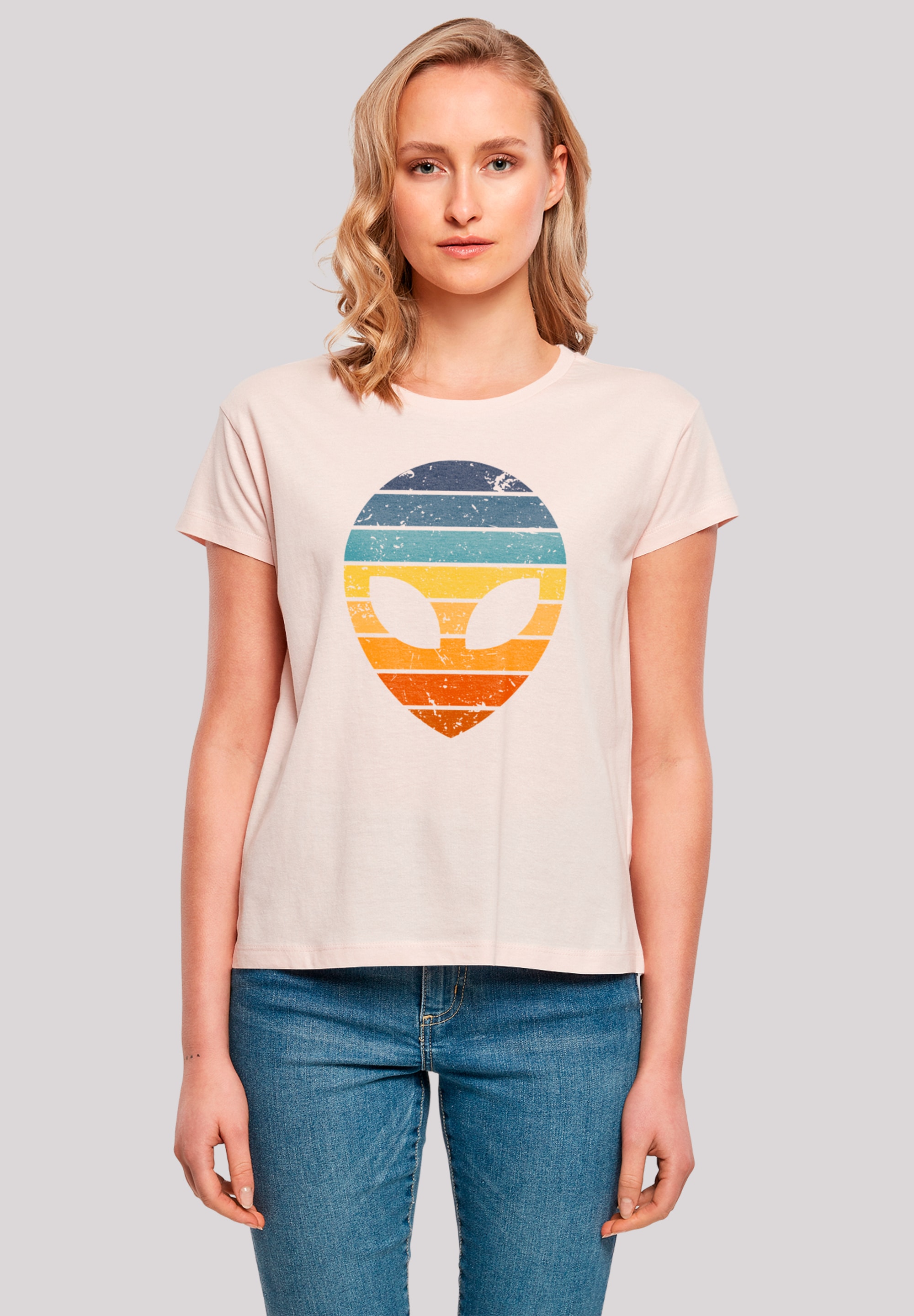 F4NT4STIC T-Shirt "Alien Sonnenuntergang Retro" Premium Qualität günstig online kaufen