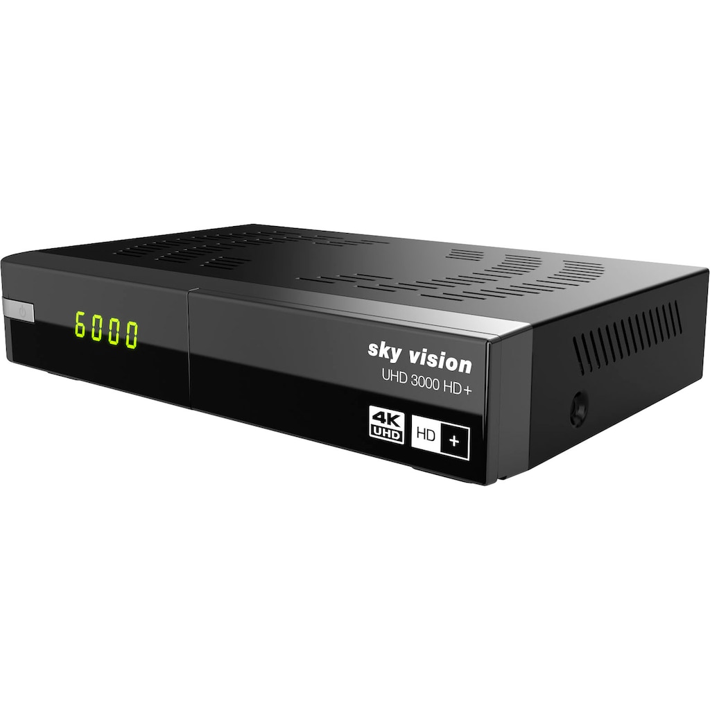 Sky Vision Satellitenreceiver »UHD 3000 HD+ Digitaler UHD«, (LAN (Ethernet) USB PVR Ready-EPG (elektronische Programmzeitschrift)