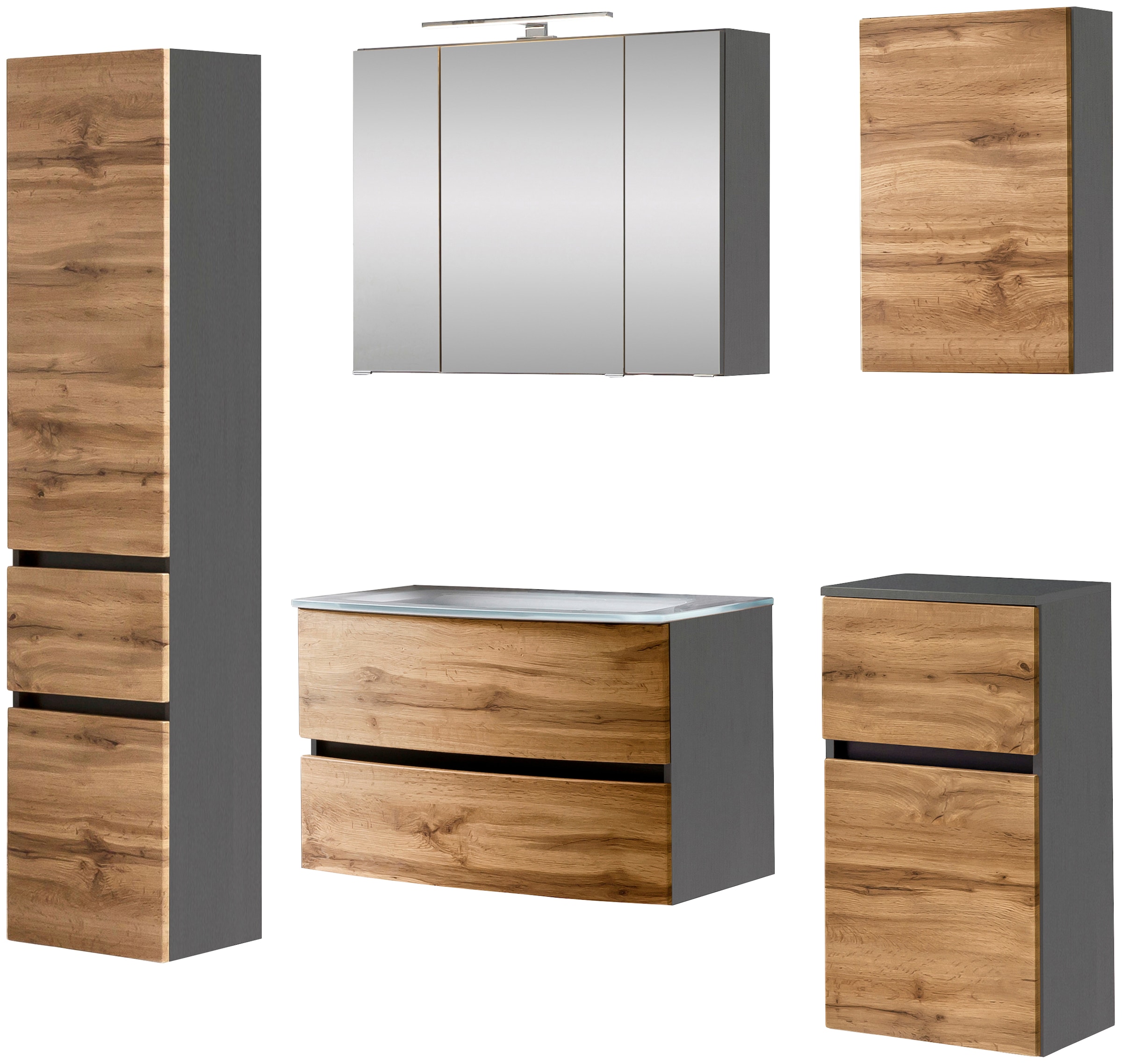 welltime Badezimmer-Set "Kaunas" Set, 5 Stk. tlg. günstig online kaufen