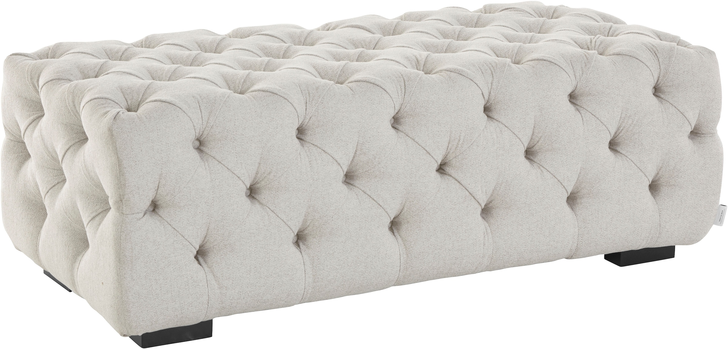 Home affaire Polsterhocker "Kalina", mit klassischer Chesterfield-Knopfheft günstig online kaufen