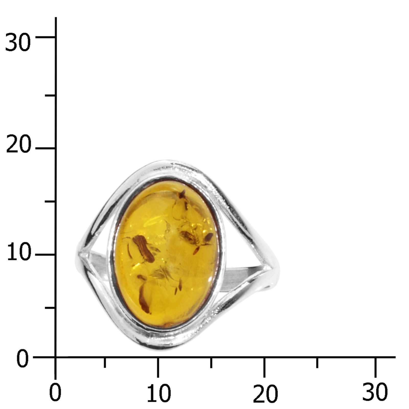 OSTSEE-SCHMUCK Fingerring »- Agnes - Silber 925/000 - Bernstein«
