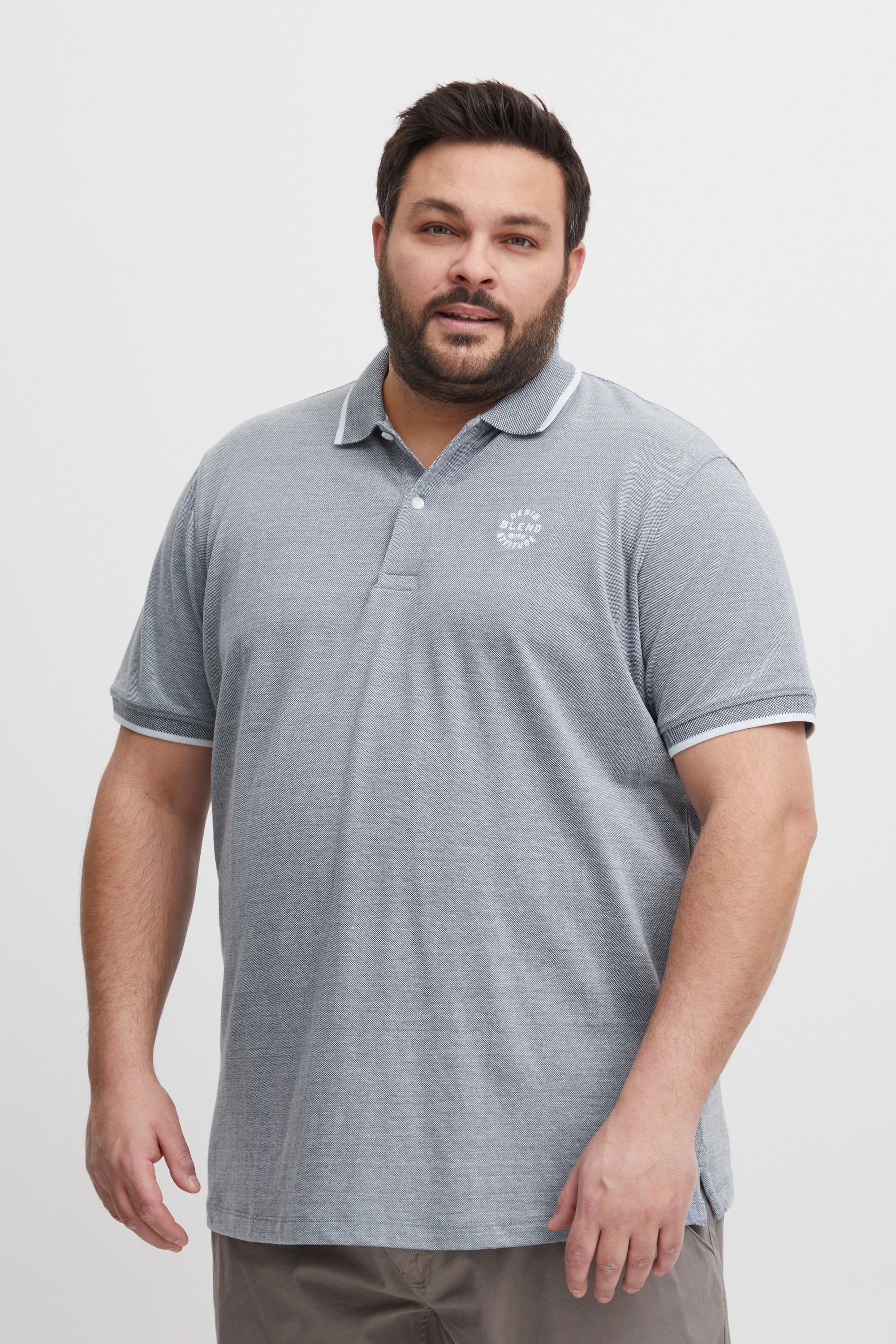 Blend Poloshirt "BHNate Big & Tall" Klassisches Polo-Shirt in großen Größen günstig online kaufen