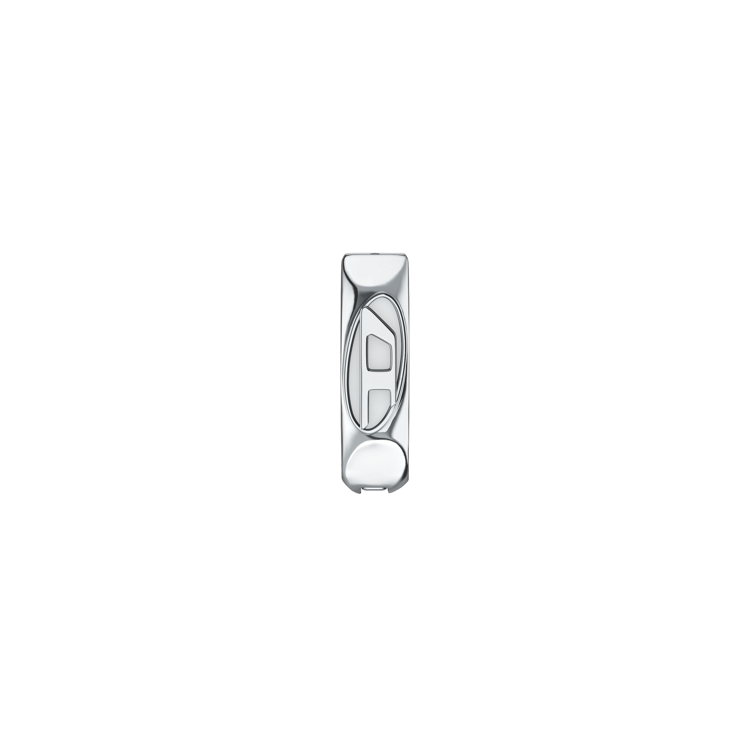 Diesel Single-Creole »Schmuck Geschenk Edelstahl Ohrring Oval D Logo«
