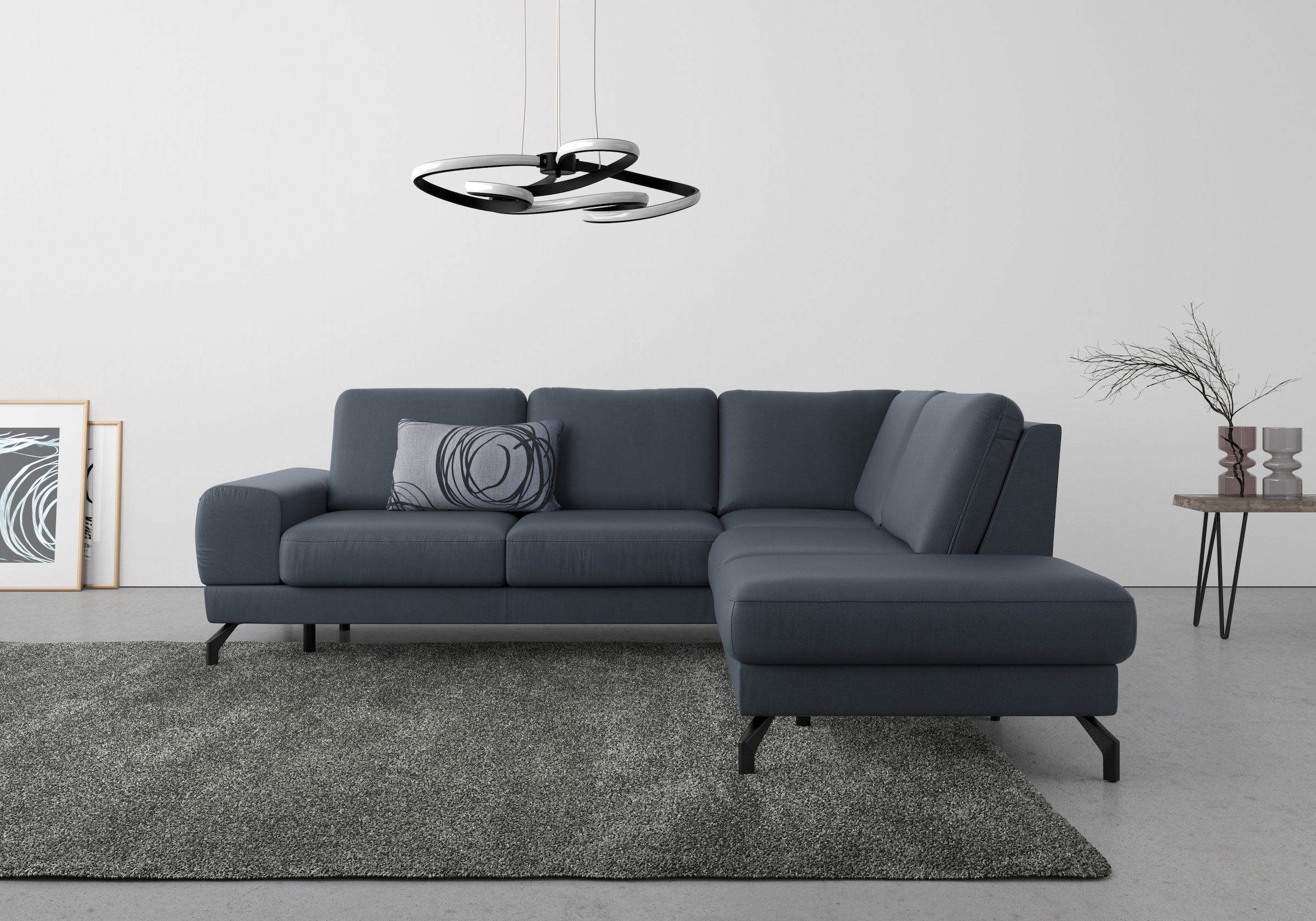 sit&more Ecksofa »Cinturo L-Form«, inklusive Sitztiefenverstellung und Federkern, Sitzhöhe 45 cm
