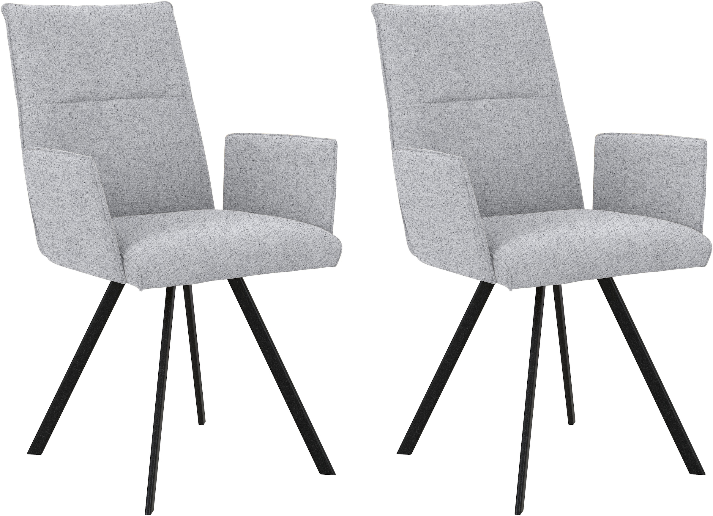 Home affaire Armlehnstuhl "Sava" (Set) 2 Stk.Metallgestell günstig online kaufen