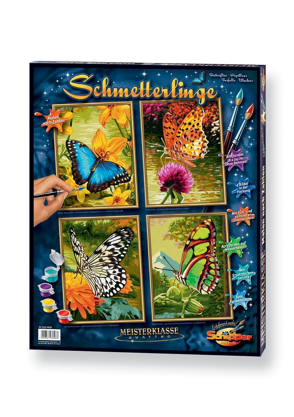 Schipper Malen nach Zahlen »Quattro - Schmetterling«, Made in Germany